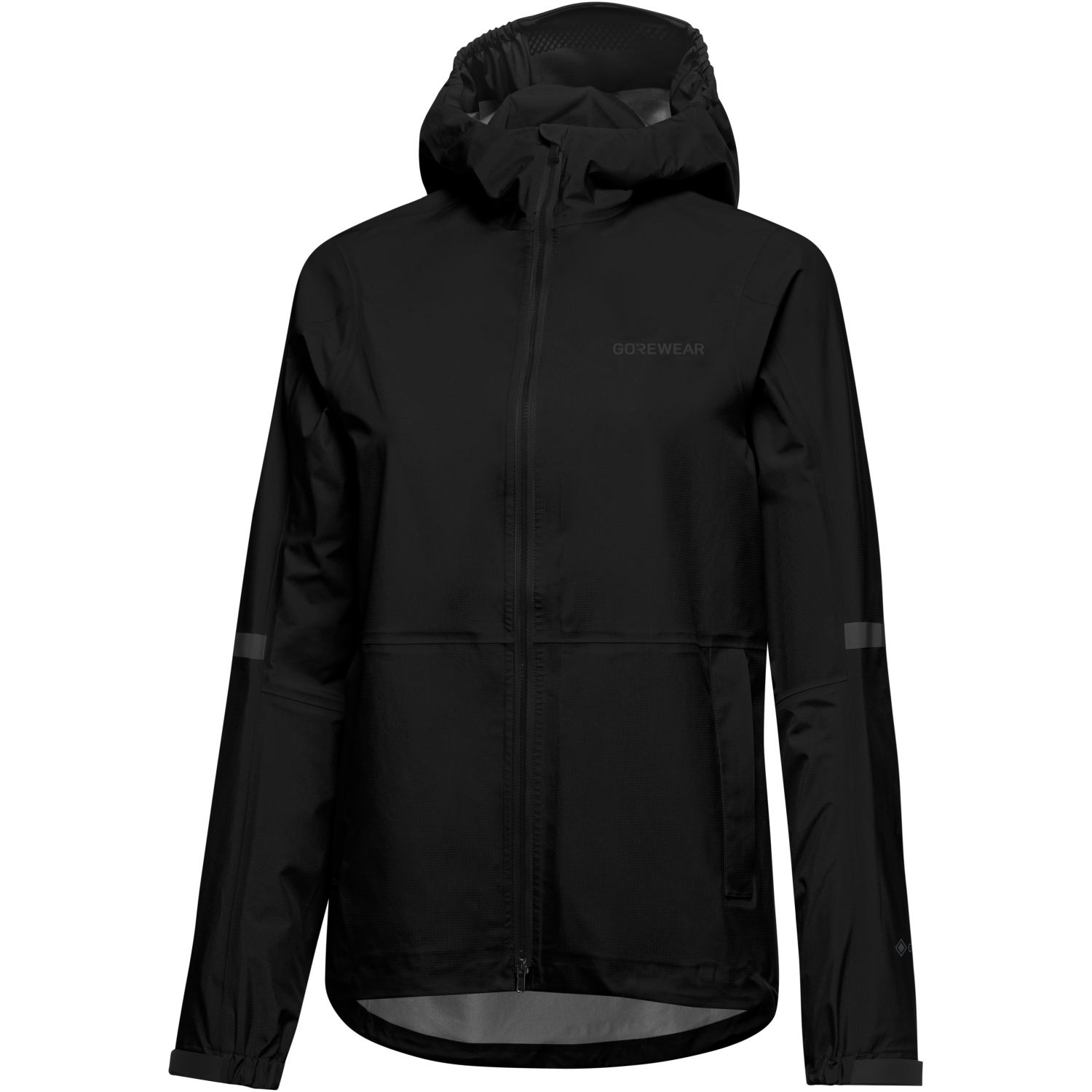 An image of the LUPRA 2.0 GORE-TEX Hooded Jacket Womens being displayed without a product model wearing the product.