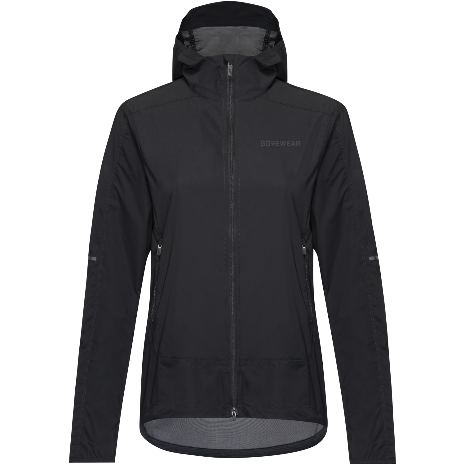 An image of the FERNFLOW Hooded Windbreaker Womens being displayed without a product model wearing the product.