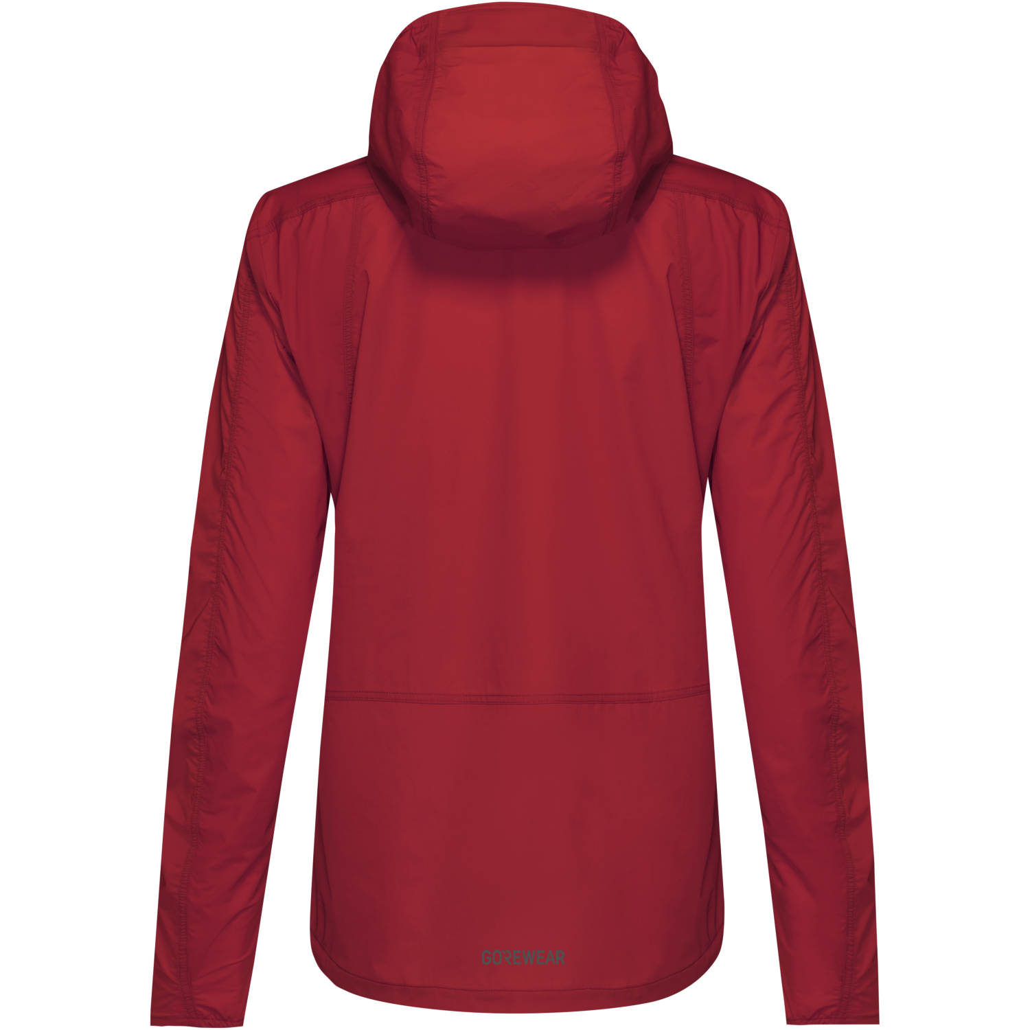 An image of the FERNFLOW Hooded Windbreaker Womens being displayed without a product model wearing the product.