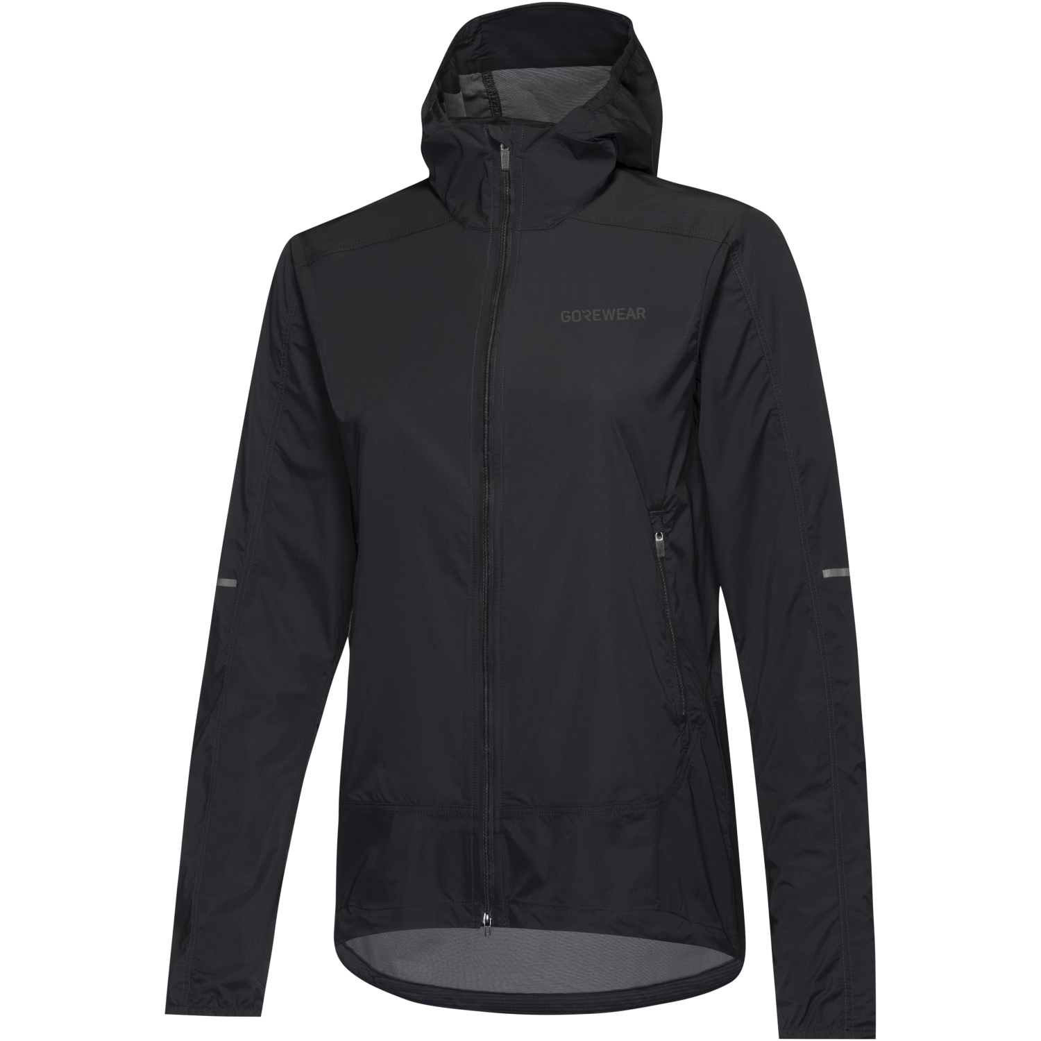 An image of the FERNFLOW Hooded Windbreaker Womens being displayed without a product model wearing the product.