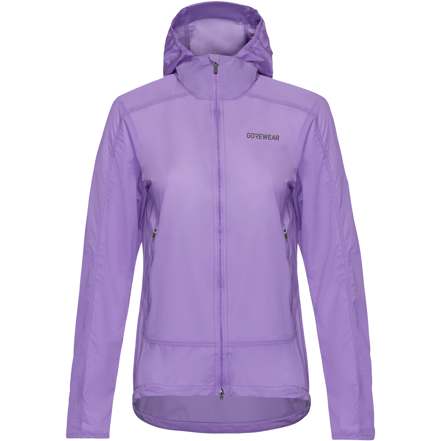 An image of the FERNFLOW Hooded Windbreaker Womens being displayed without a product model wearing the product.