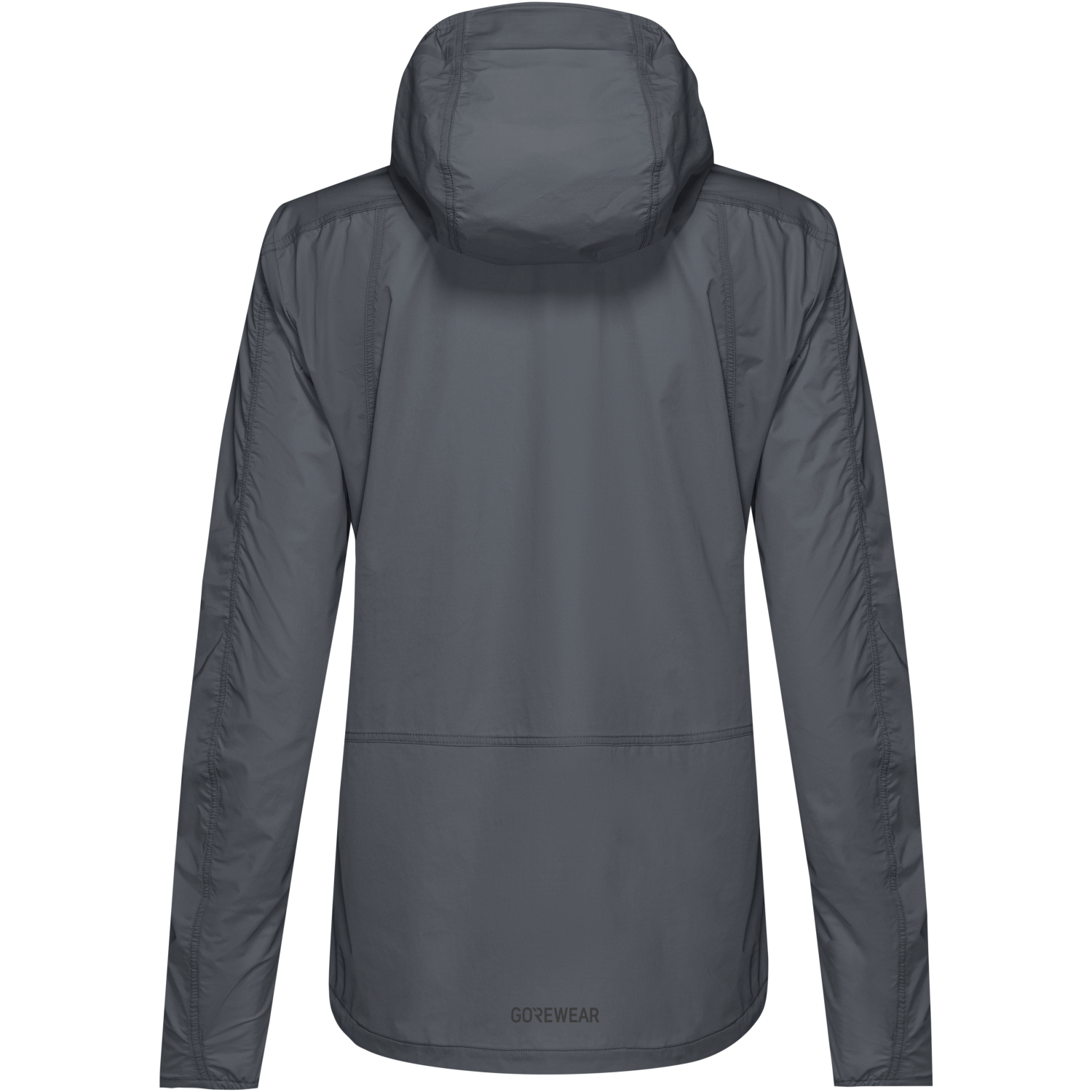 An image of the FERNFLOW Hooded Windbreaker Womens being displayed without a product model wearing the product.