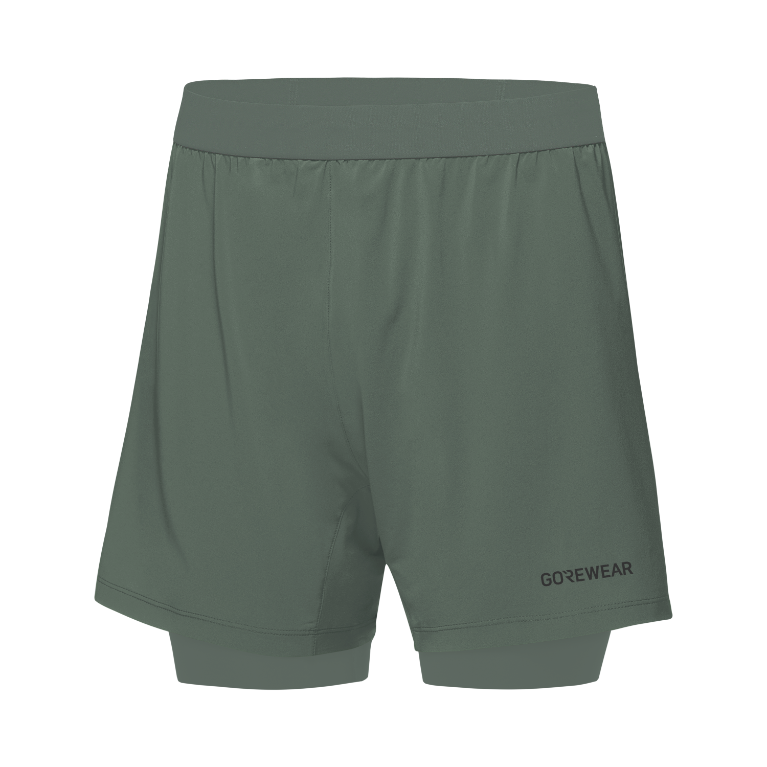 An image of the CONCURVE 5” 2in1 Shorts Mens being displayed without a product model wearing the product.