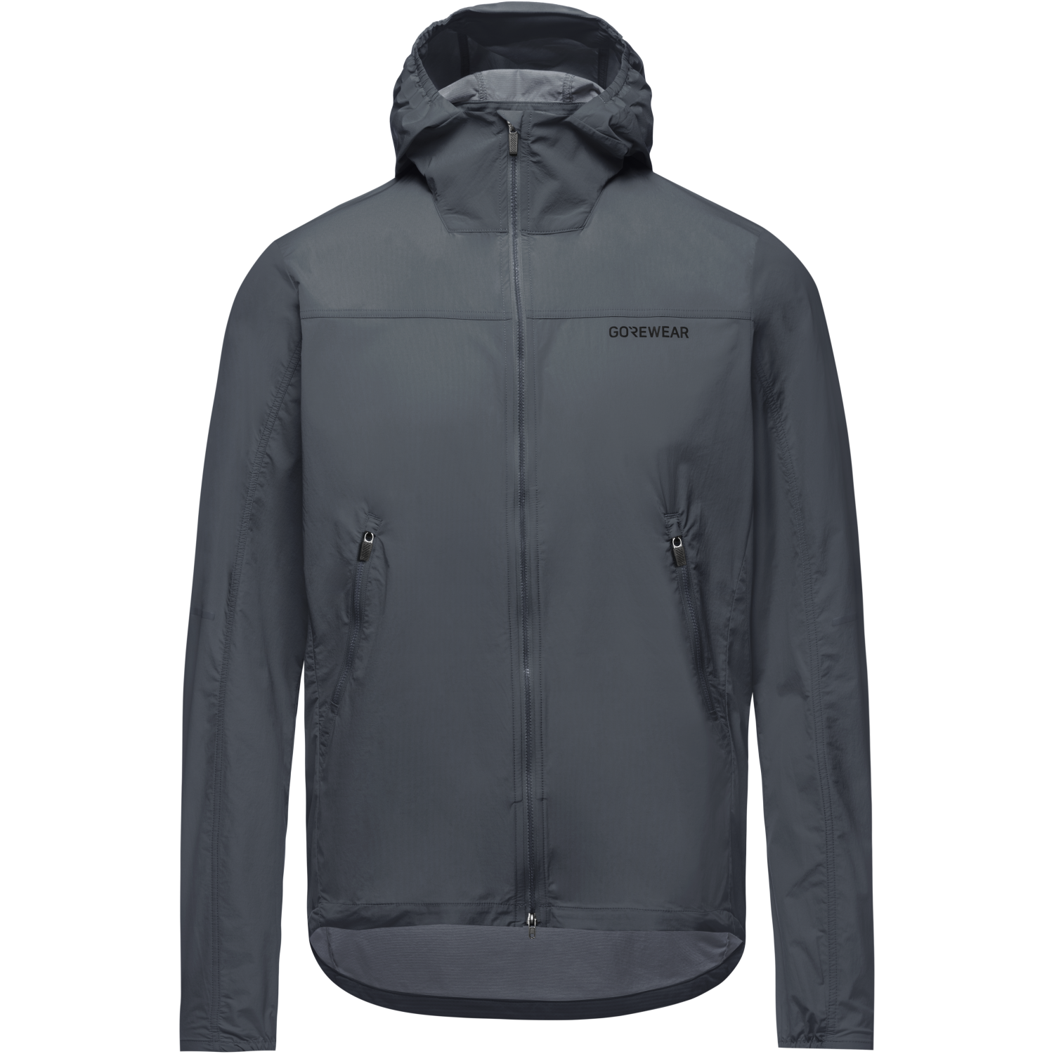 An image of the FERNFLOW Hooded Windbreaker Mens being displayed without a product model wearing the product.