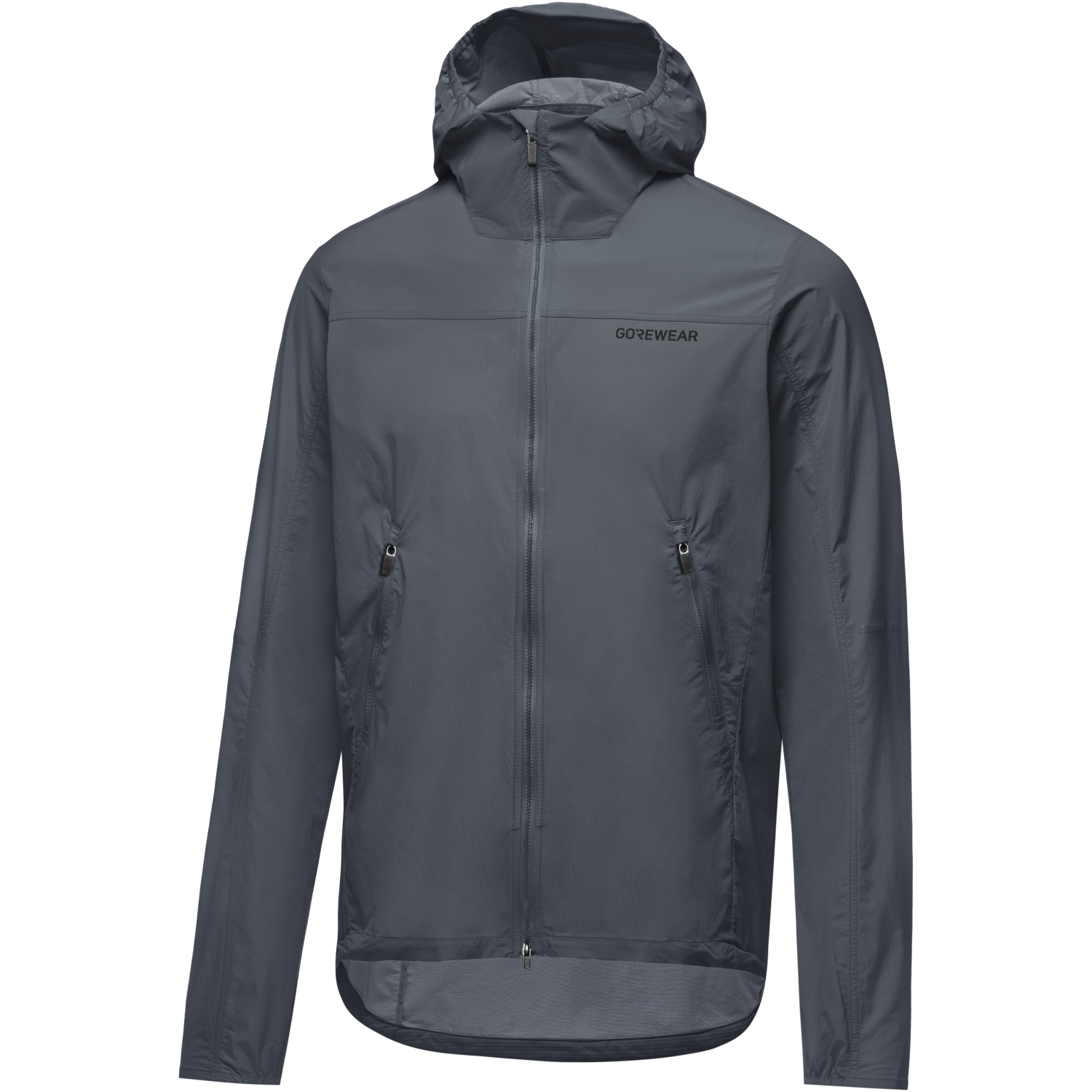 An image of the FERNFLOW Hooded Windbreaker Mens being displayed without a product model wearing the product.