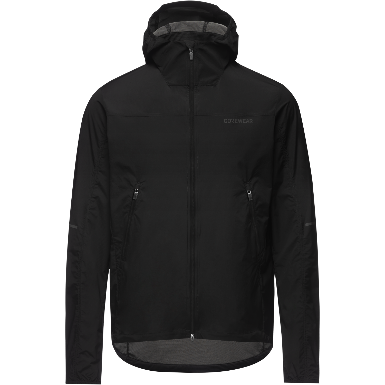 An image of the FERNFLOW Hooded Windbreaker Mens being displayed without a product model wearing the product.