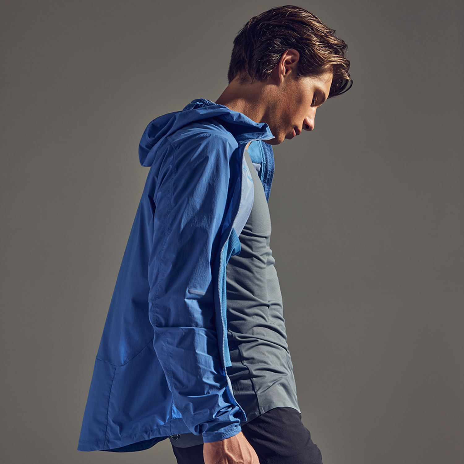 FERNFLOW Hooded Windbreaker Mens