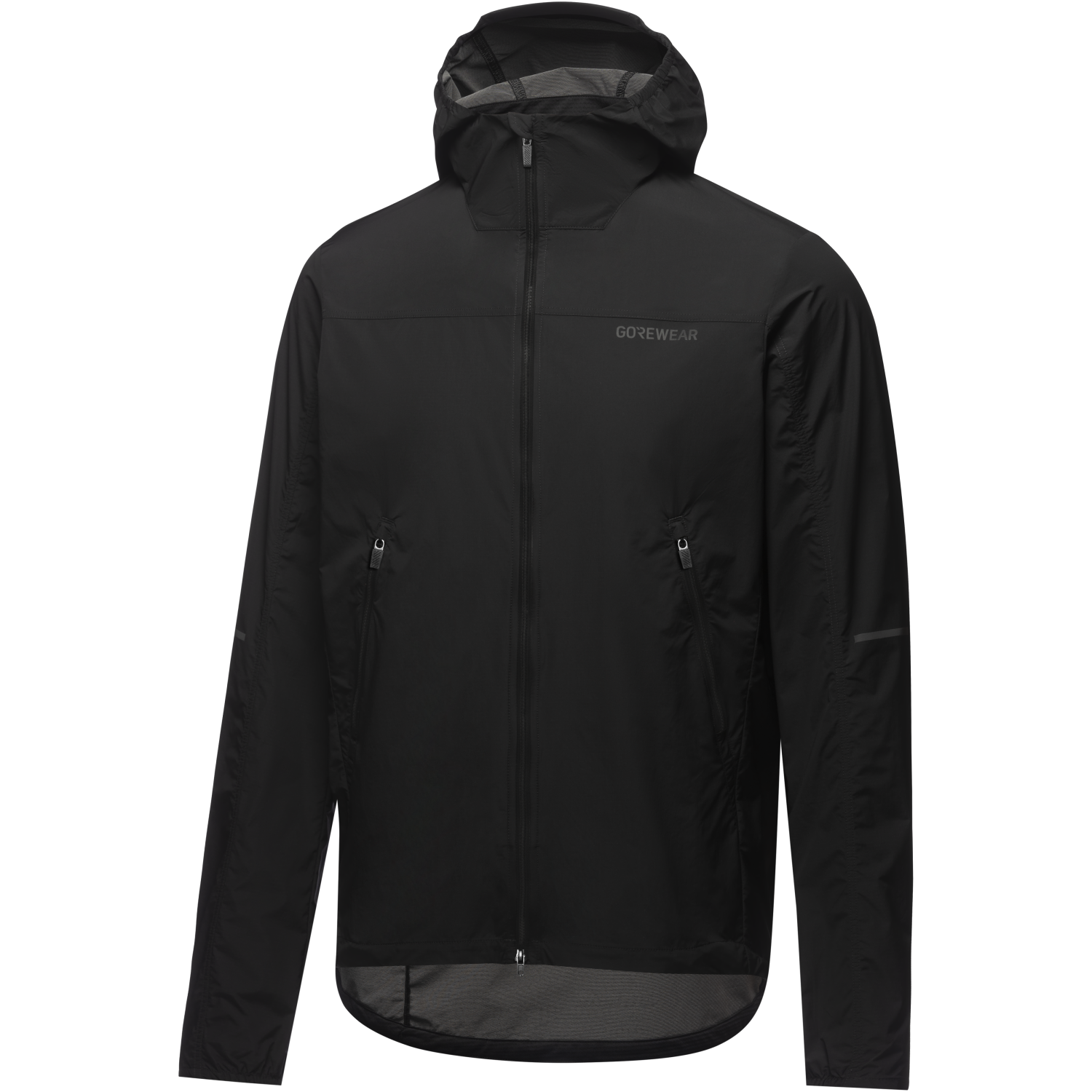 An image of the FERNFLOW Hooded Windbreaker Mens being displayed without a product model wearing the product.
