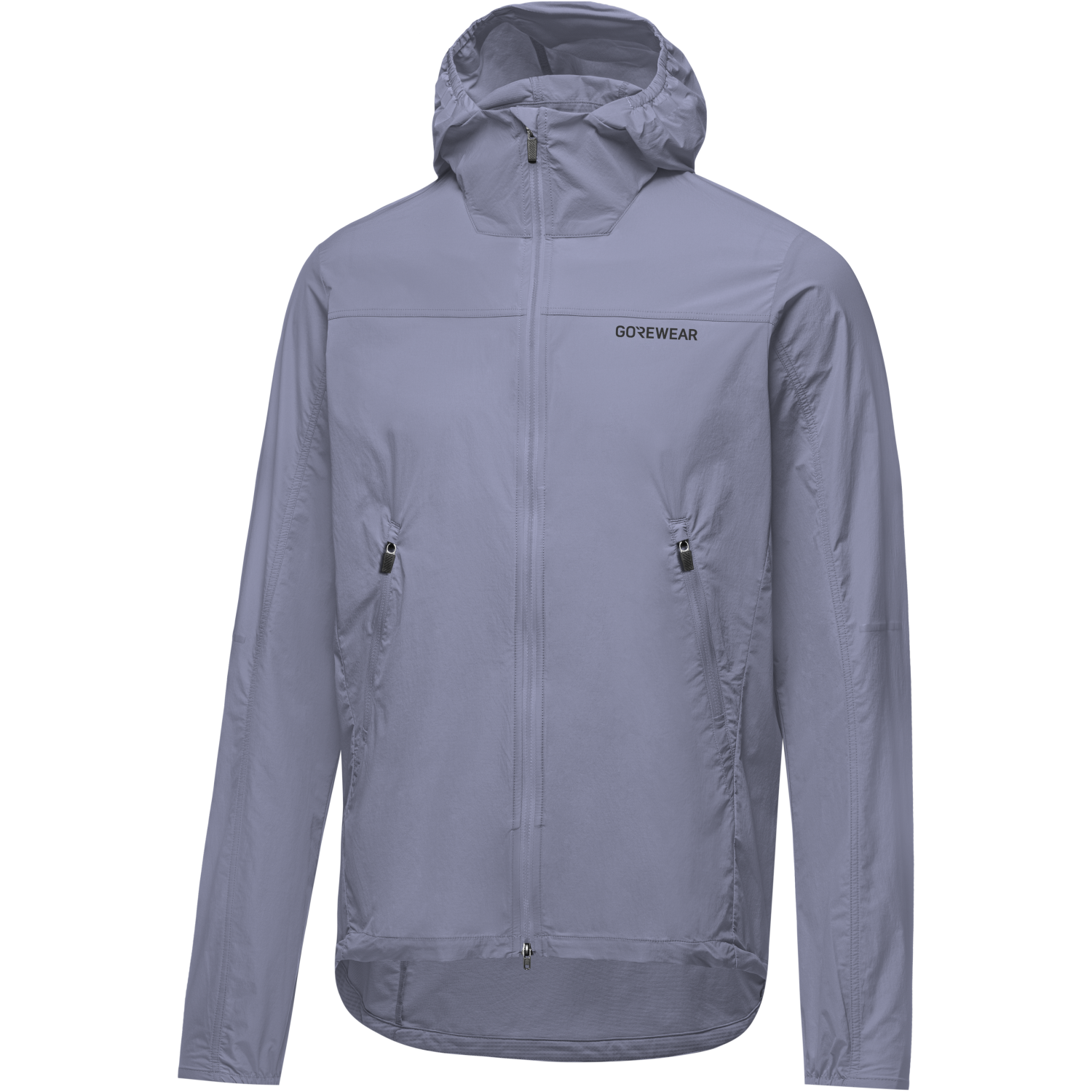 An image of the FERNFLOW Hooded Windbreaker Mens being displayed without a product model wearing the product.
