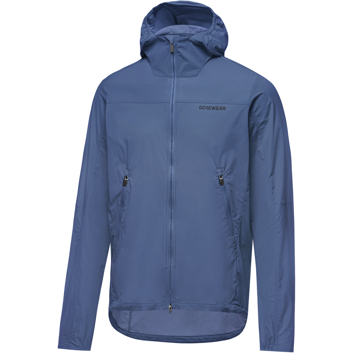 An image of the FERNFLOW Hooded Windbreaker Mens being displayed without a product model wearing the product.