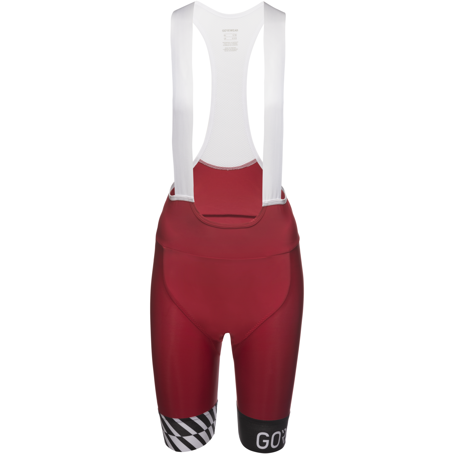 An image of the SWIFTRIDE Optical Bib Shorts Womens being displayed without a product model wearing the product.