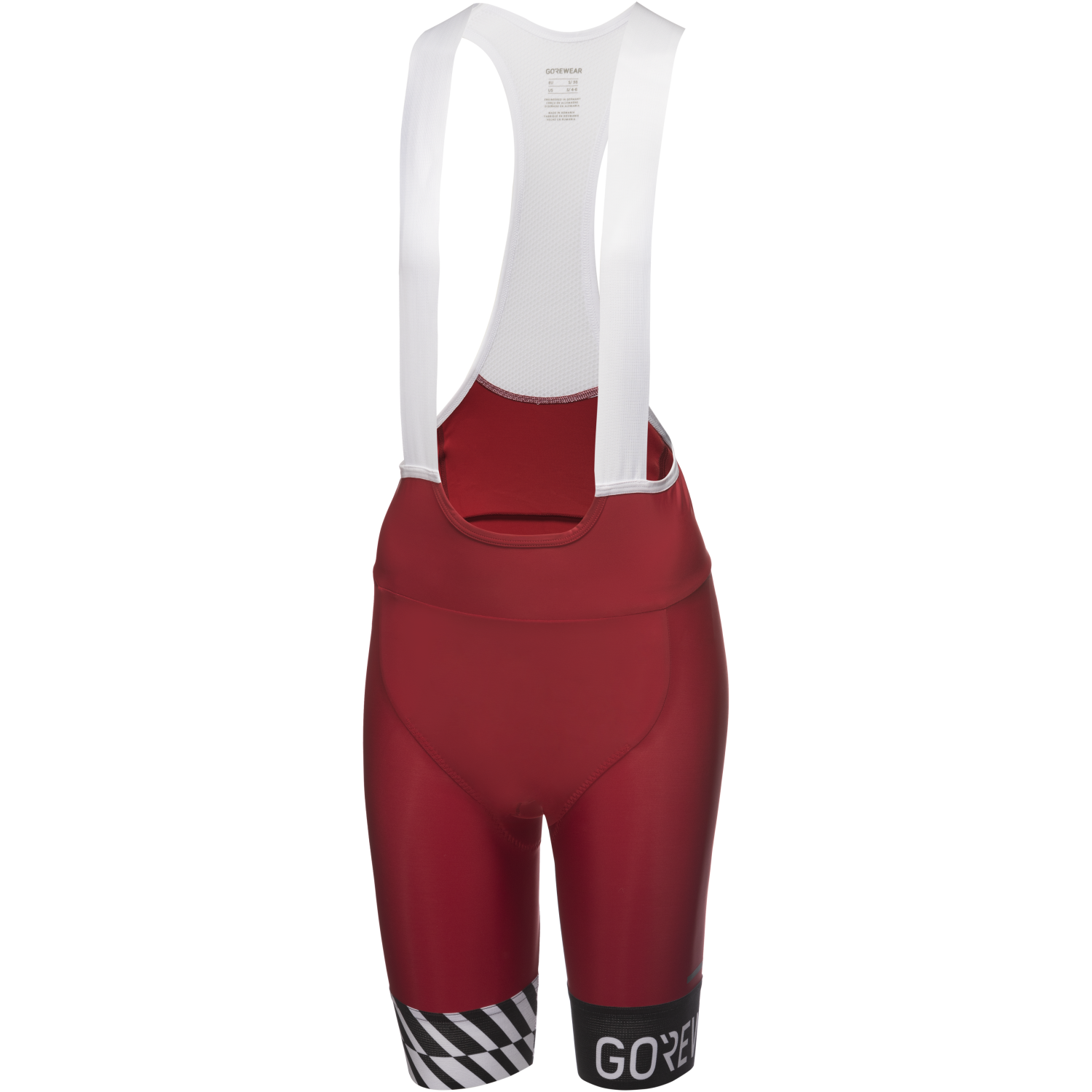 An image of the SWIFTRIDE Optical Bib Shorts Womens being displayed without a product model wearing the product.