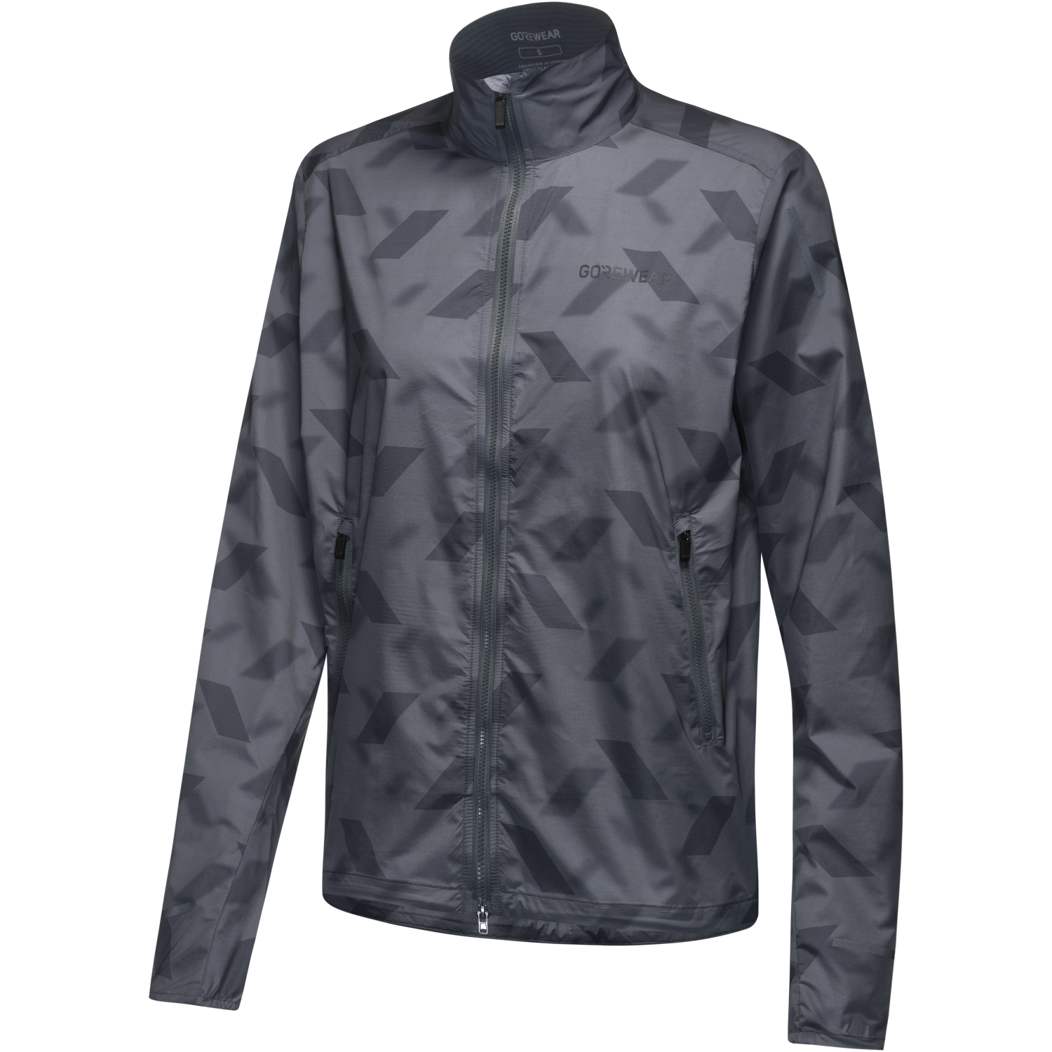 An image of the CONCURVE 3D Graphic Windbreaker Womens being displayed without a product model wearing the product.