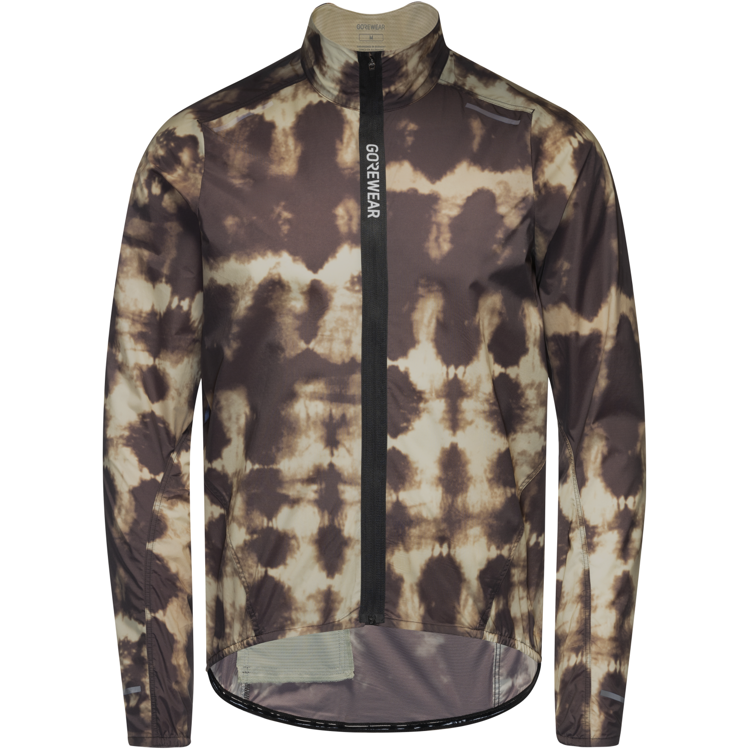 An image of the SPINSHIFT Shibori Windbreaker Mens being displayed without a product model wearing the product.