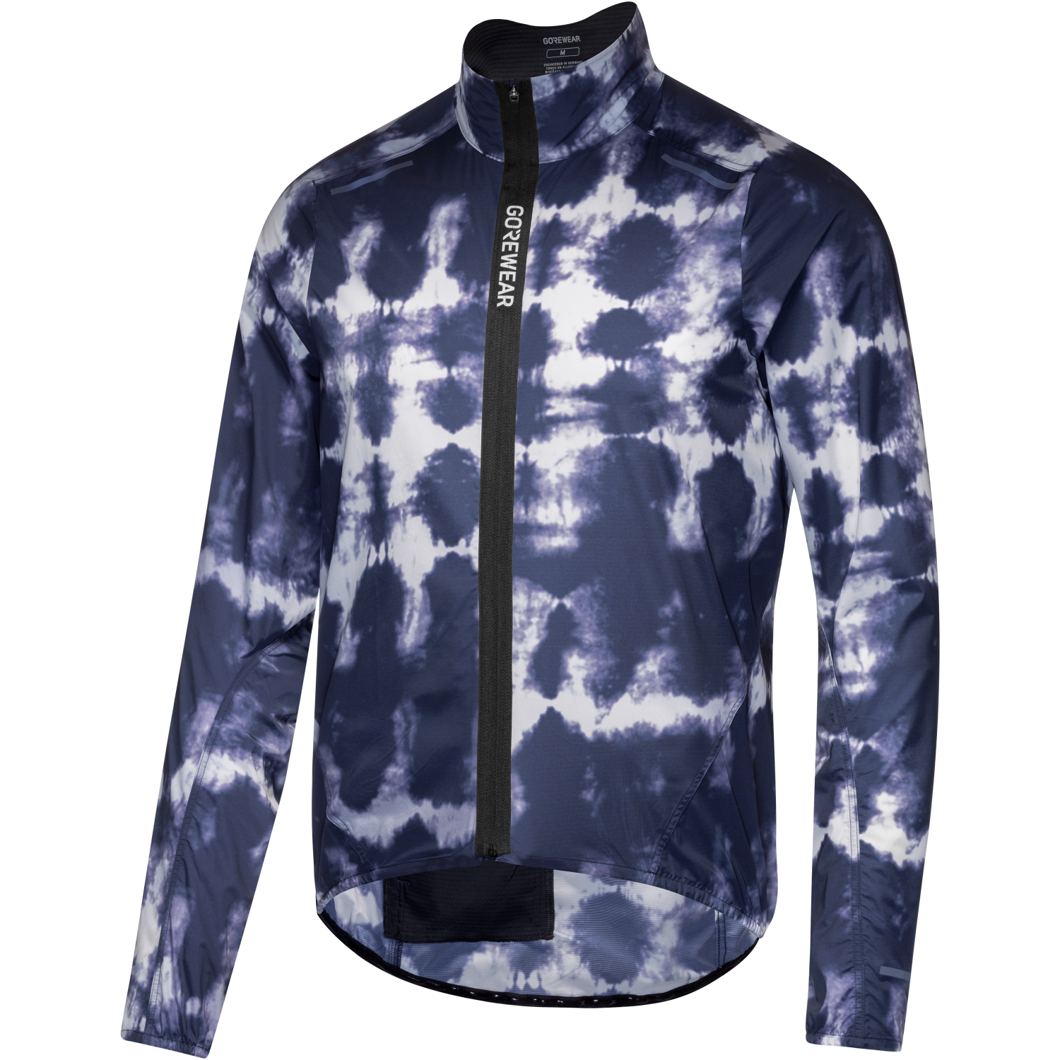 An image of the SPINSHIFT Shibori Windbreaker Mens being displayed without a product model wearing the product.