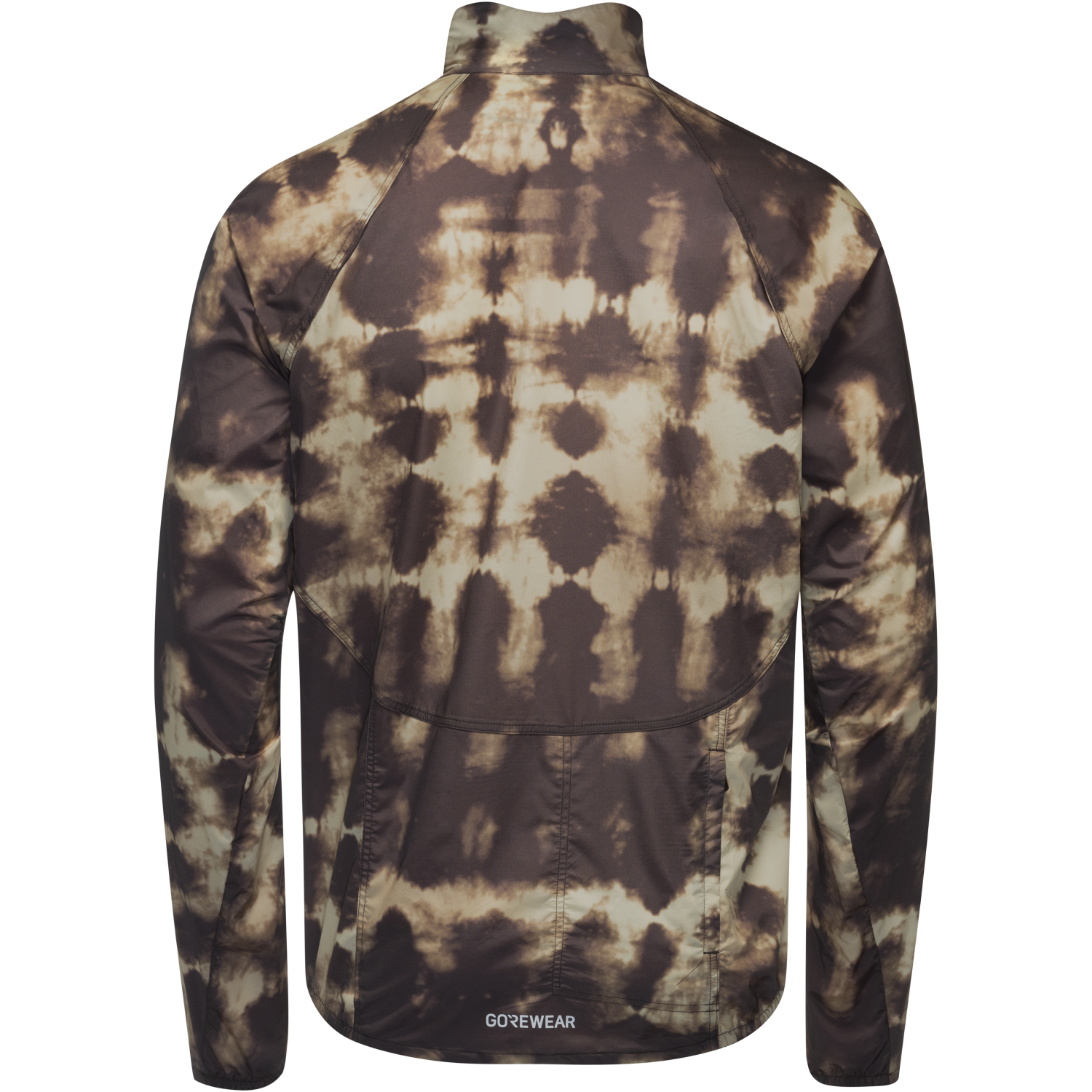 An image of the SPINSHIFT Shibori Windbreaker Mens being displayed without a product model wearing the product.