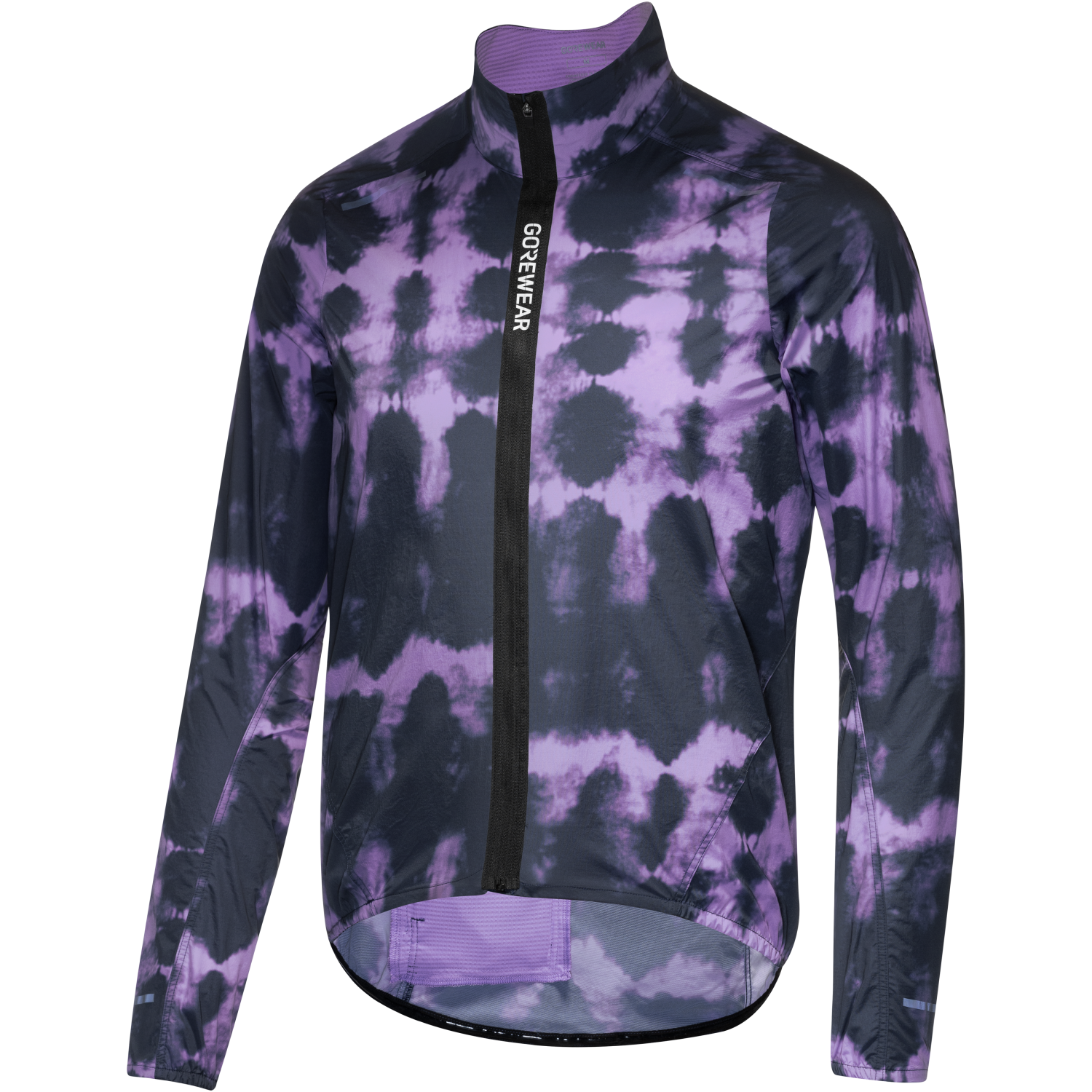 An image of the SPINSHIFT Shibori Windbreaker Mens being displayed without a product model wearing the product.