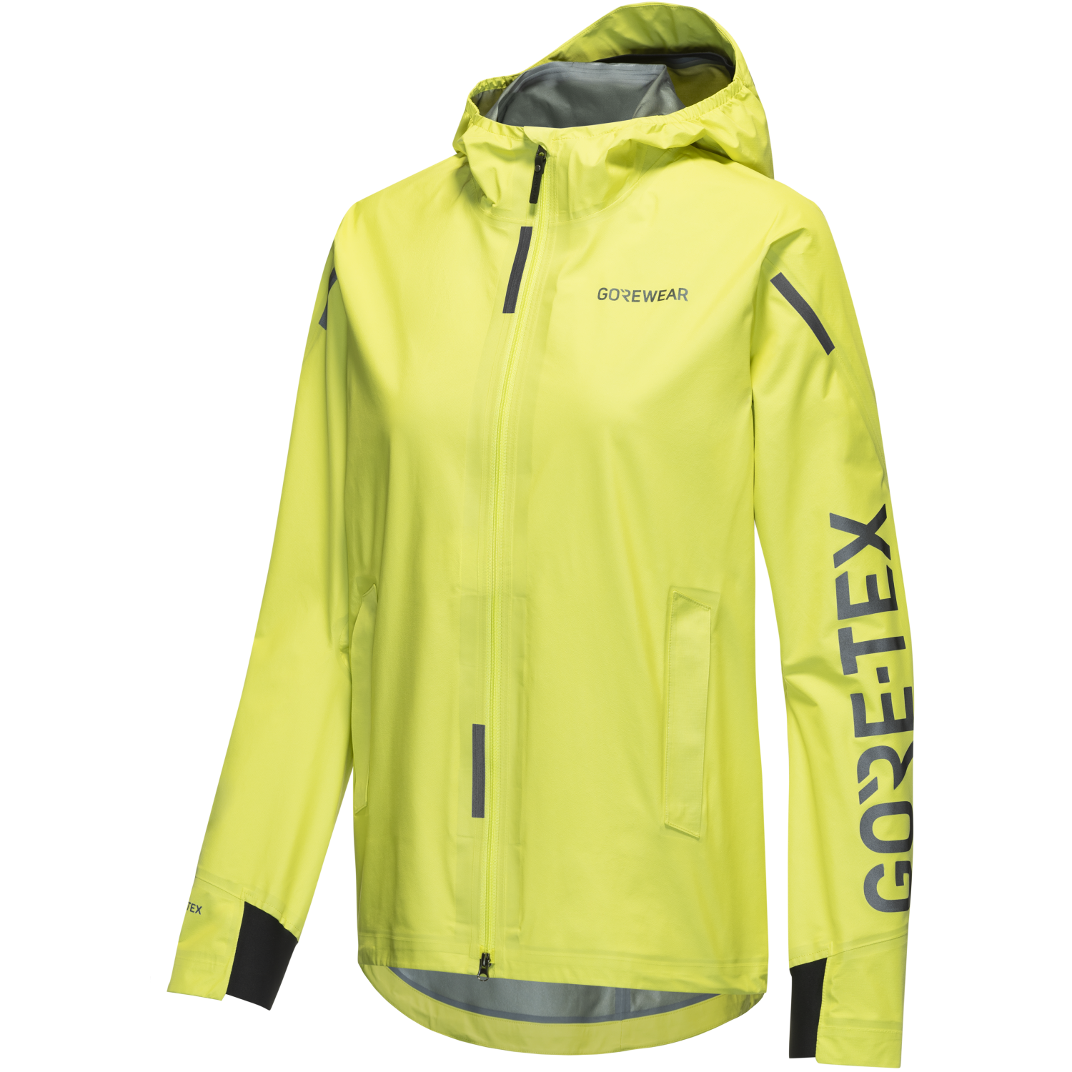 An image of the CONCURVE LE4 GORE-TEX Jacket Sleeve Logo Womens being displayed without a product model wearing the product.