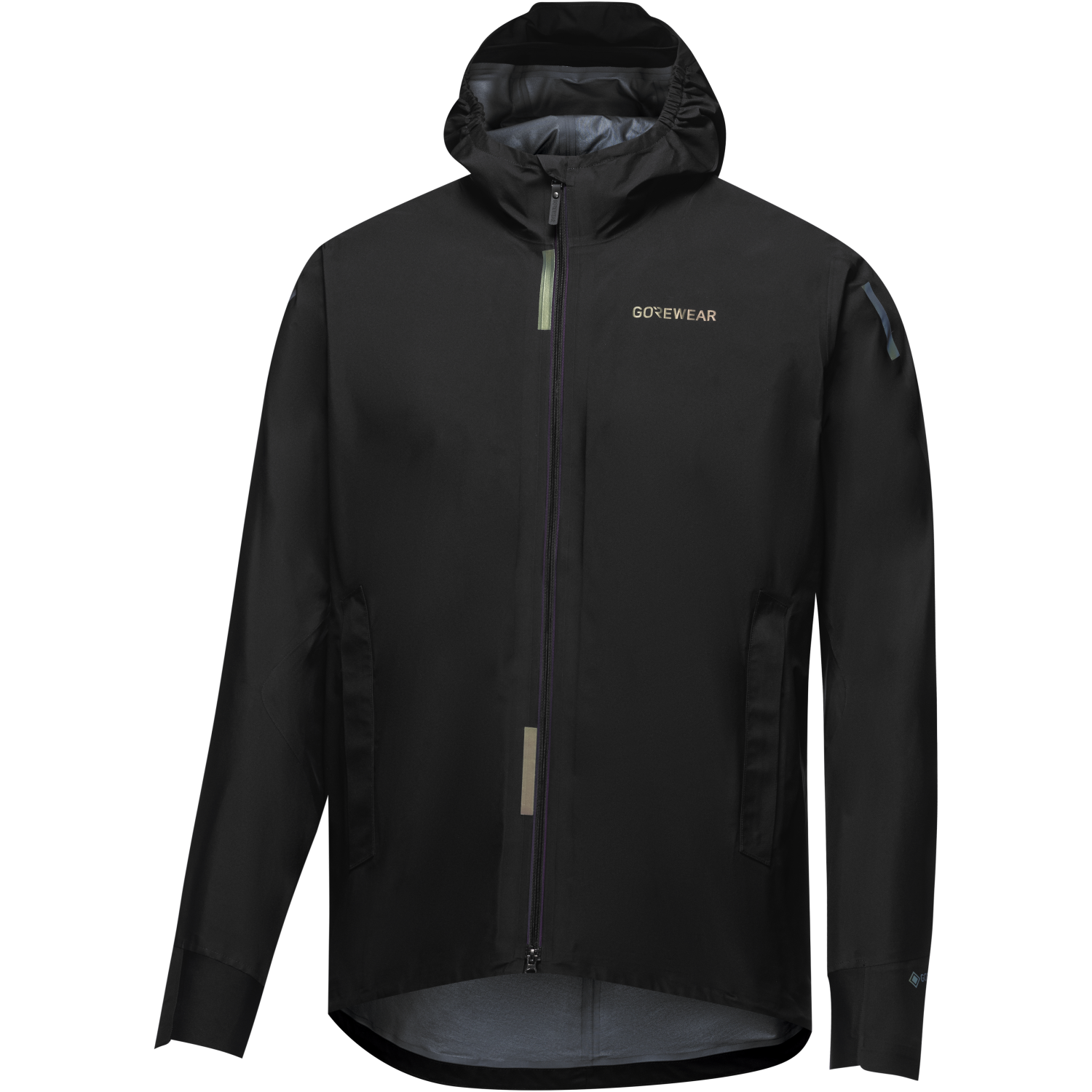 An image of the CONCURVE LE3 GORE-TEX Jacket Iridescent Trim Mens being displayed without a product model wearing the product.