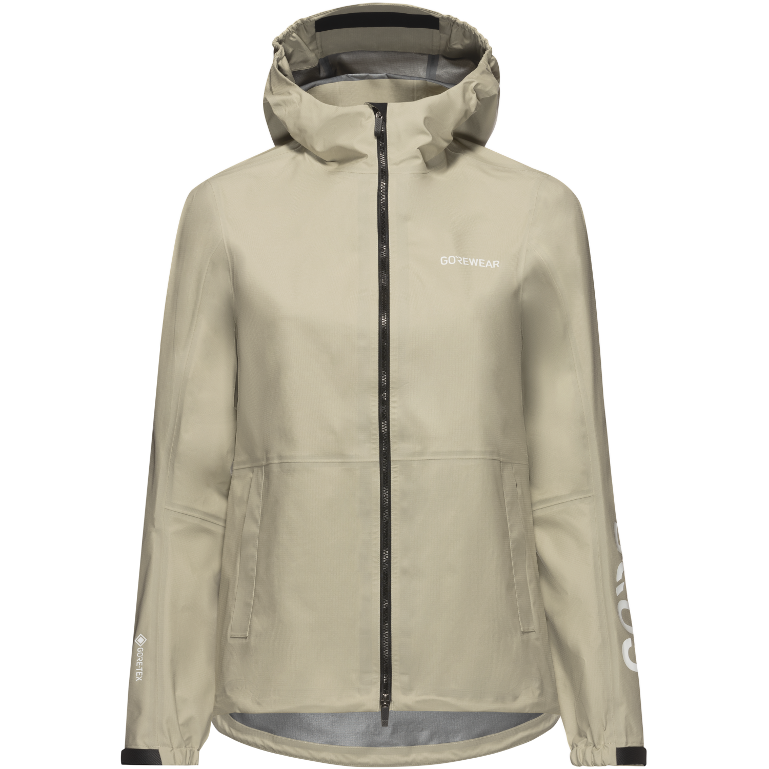 An image of the LUPRA 2.0 GORE-TEX LE1 Hooded Jacket Womens being displayed without a product model wearing the product.