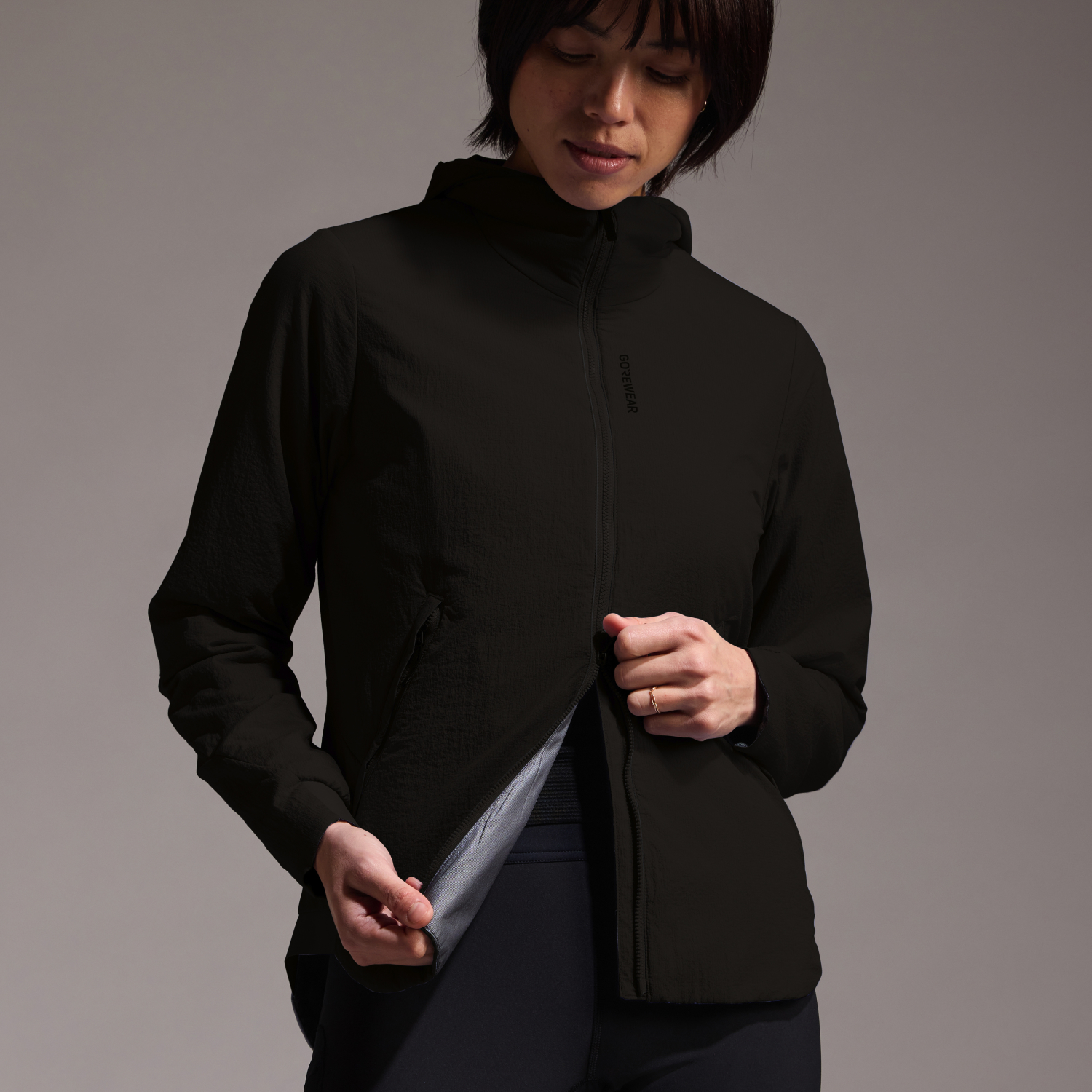 CONCURVE WINDSTOPPER® Insulated Hooded Jacket Womens