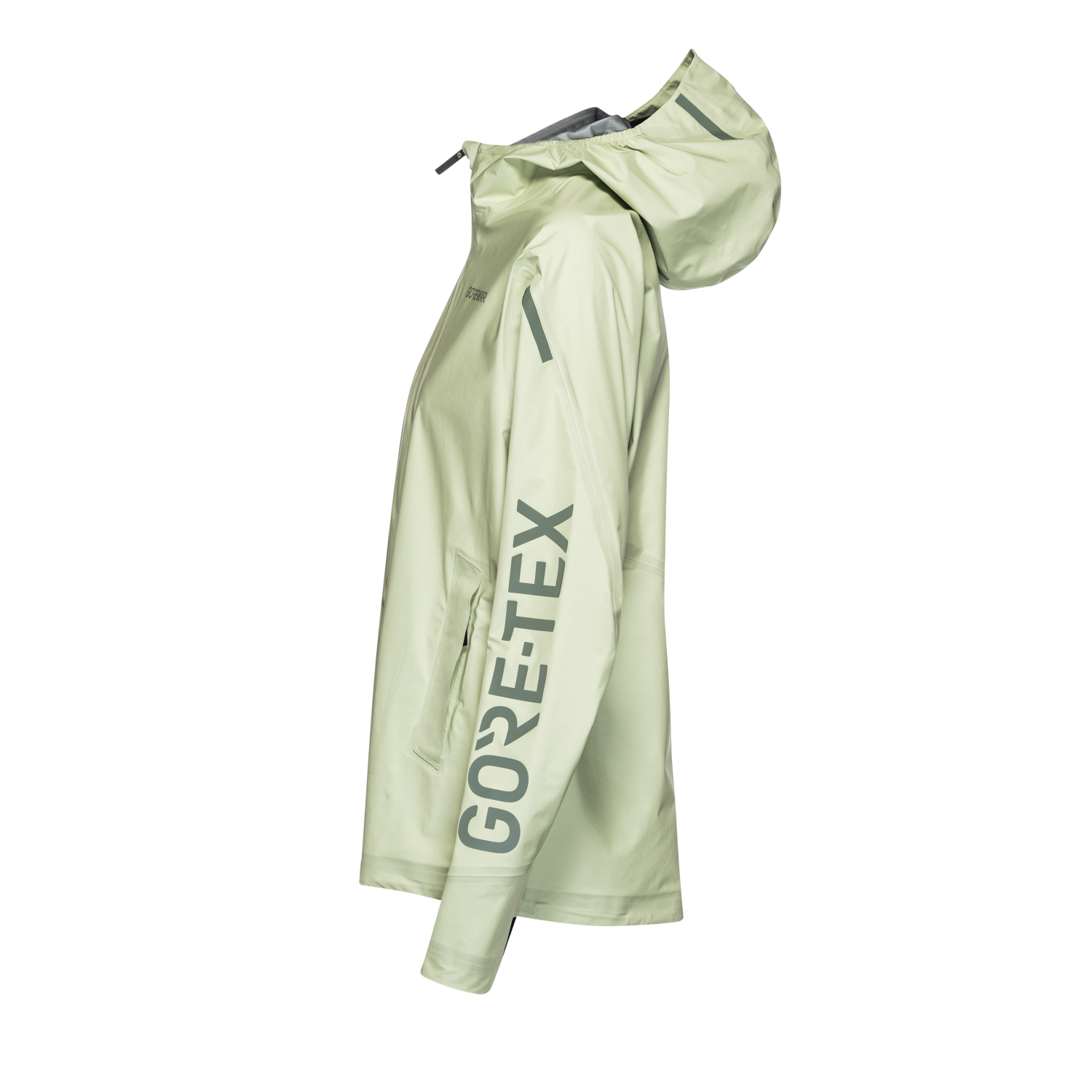 An image of the CONCURVE GORE-TEX Logo Jacket Womens being displayed without a product model wearing the product.