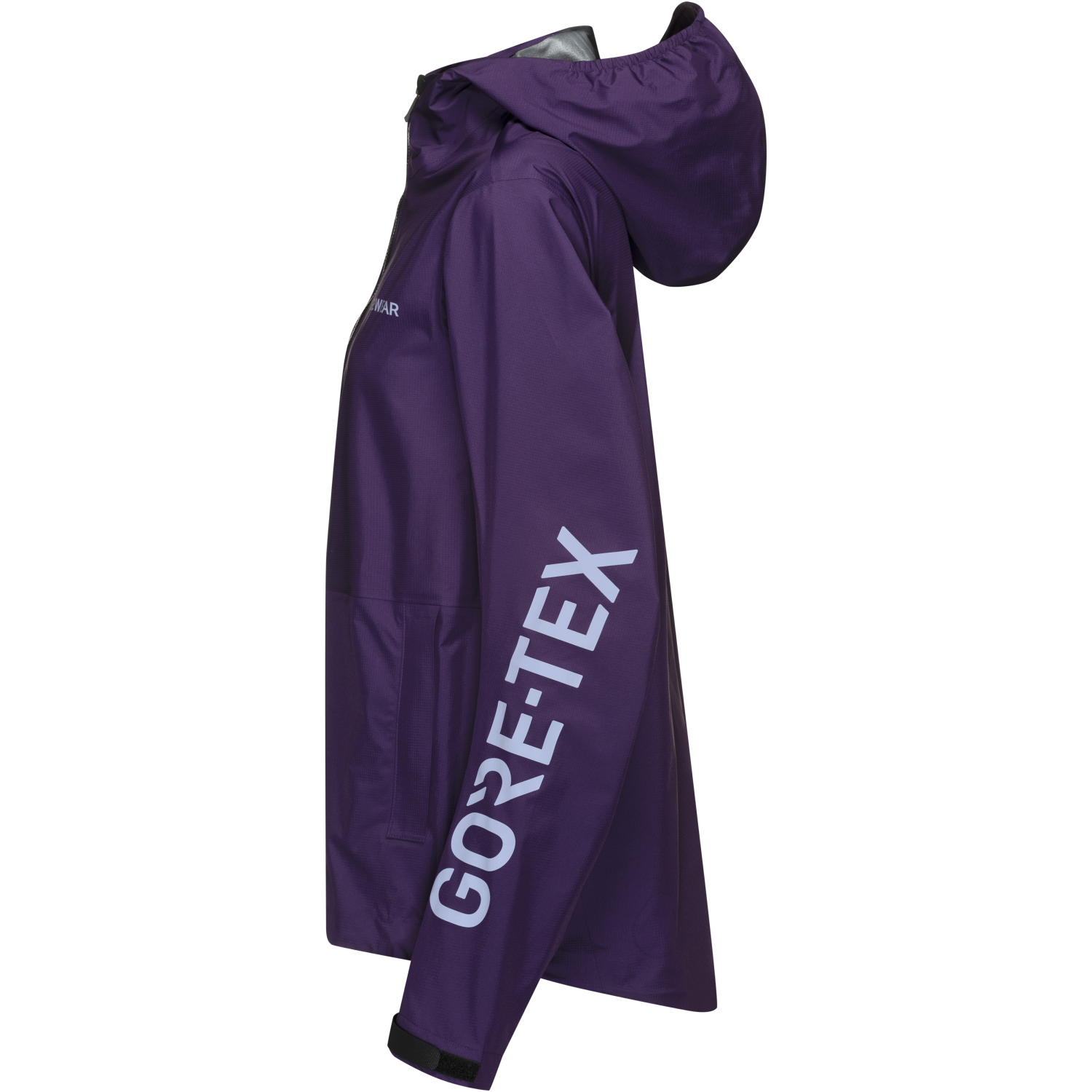 An image of the LUPRA 2.0 GORE-TEX Hooded Logo Jacket Womens being displayed without a product model wearing the product.