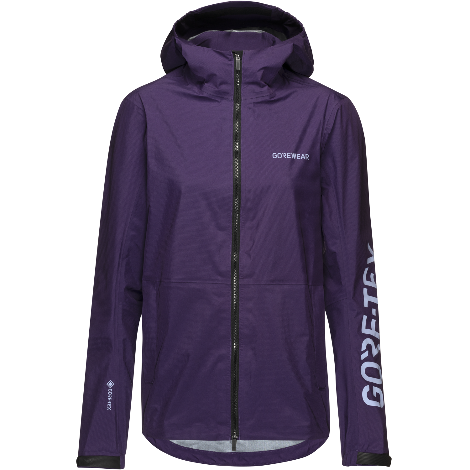 An image of the LUPRA 2.0 GORE-TEX Hooded Logo Jacket Womens being displayed without a product model wearing the product.