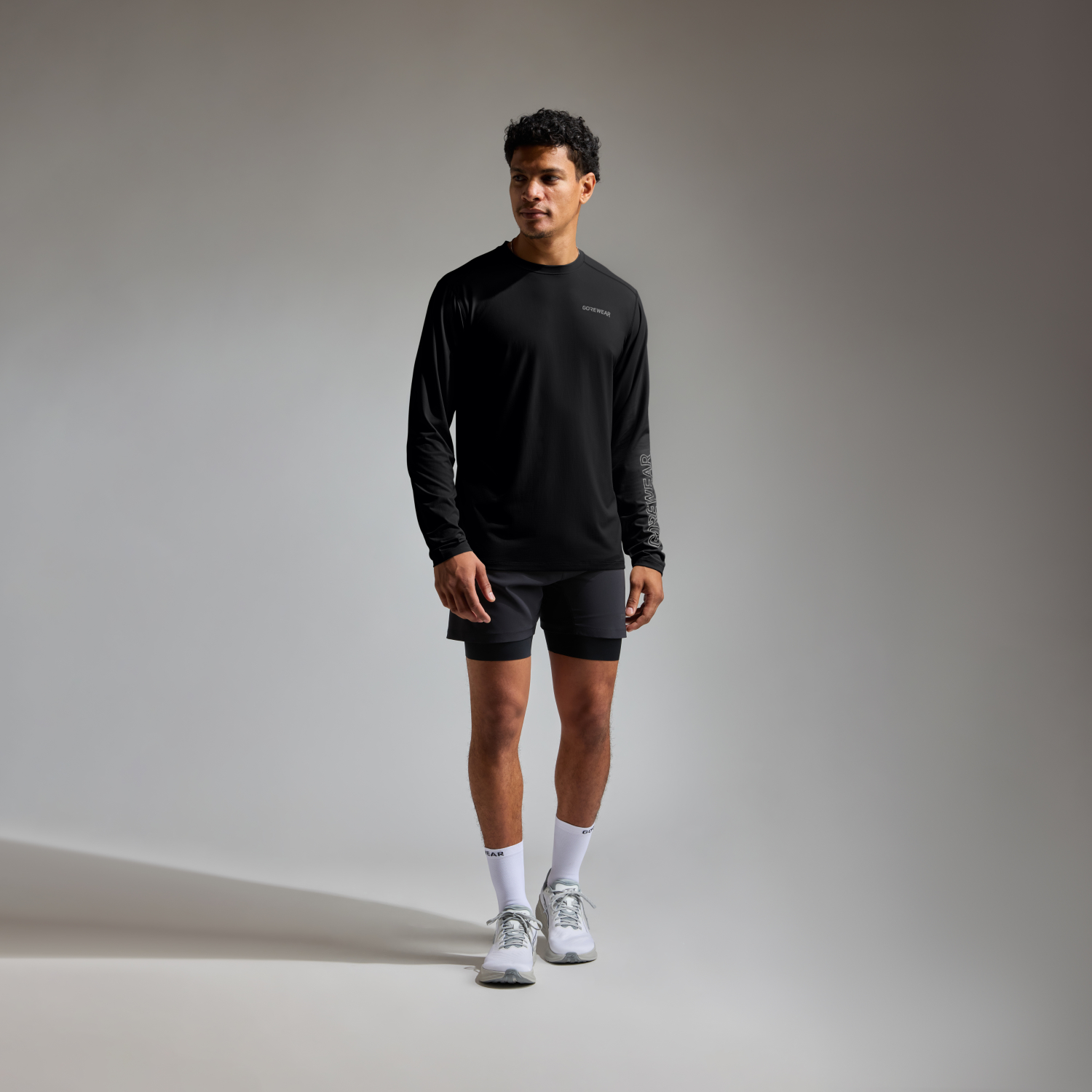 Everyday Logo Tech Long Sleeve Tee Mens