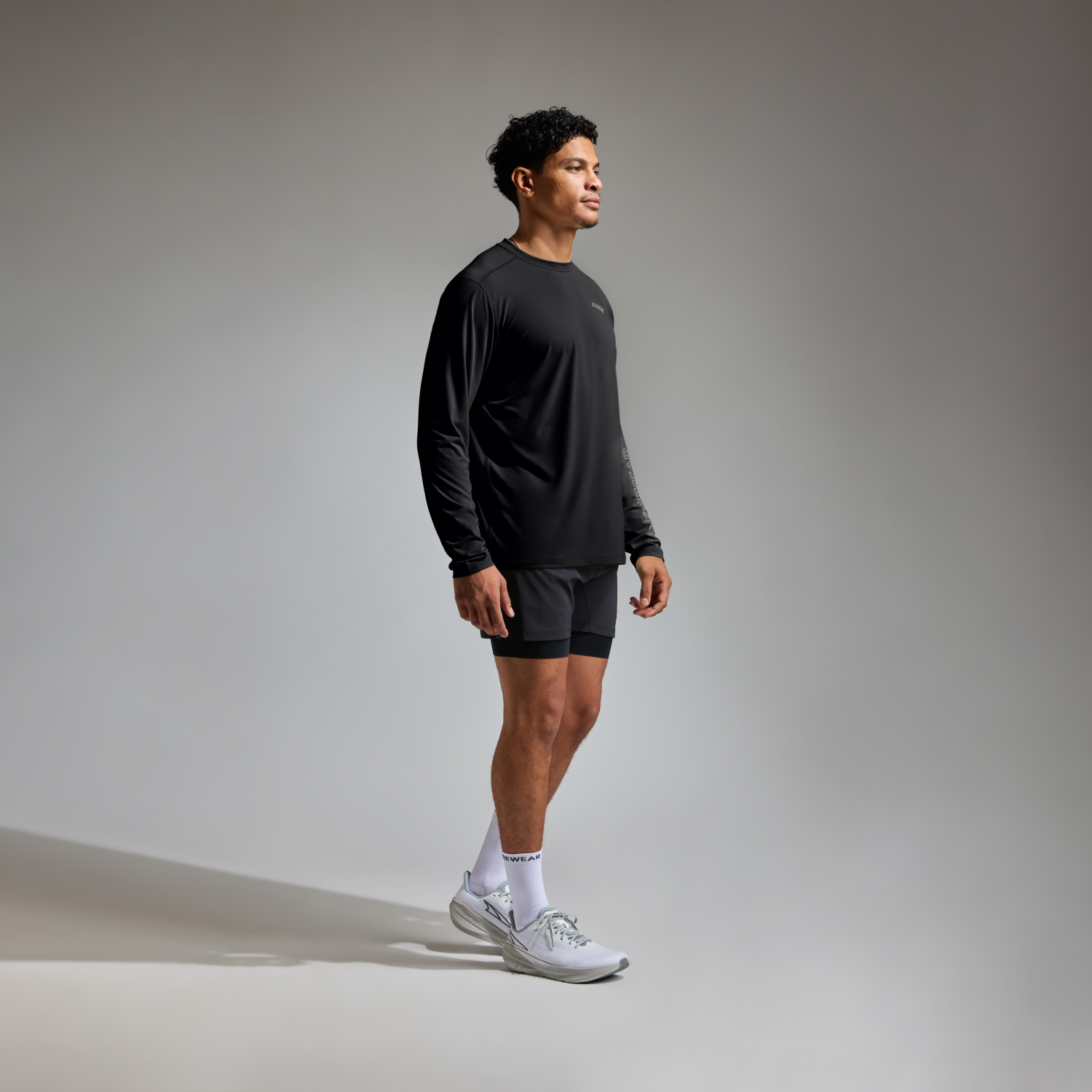 Everyday Logo Tech Long Sleeve Tee Mens