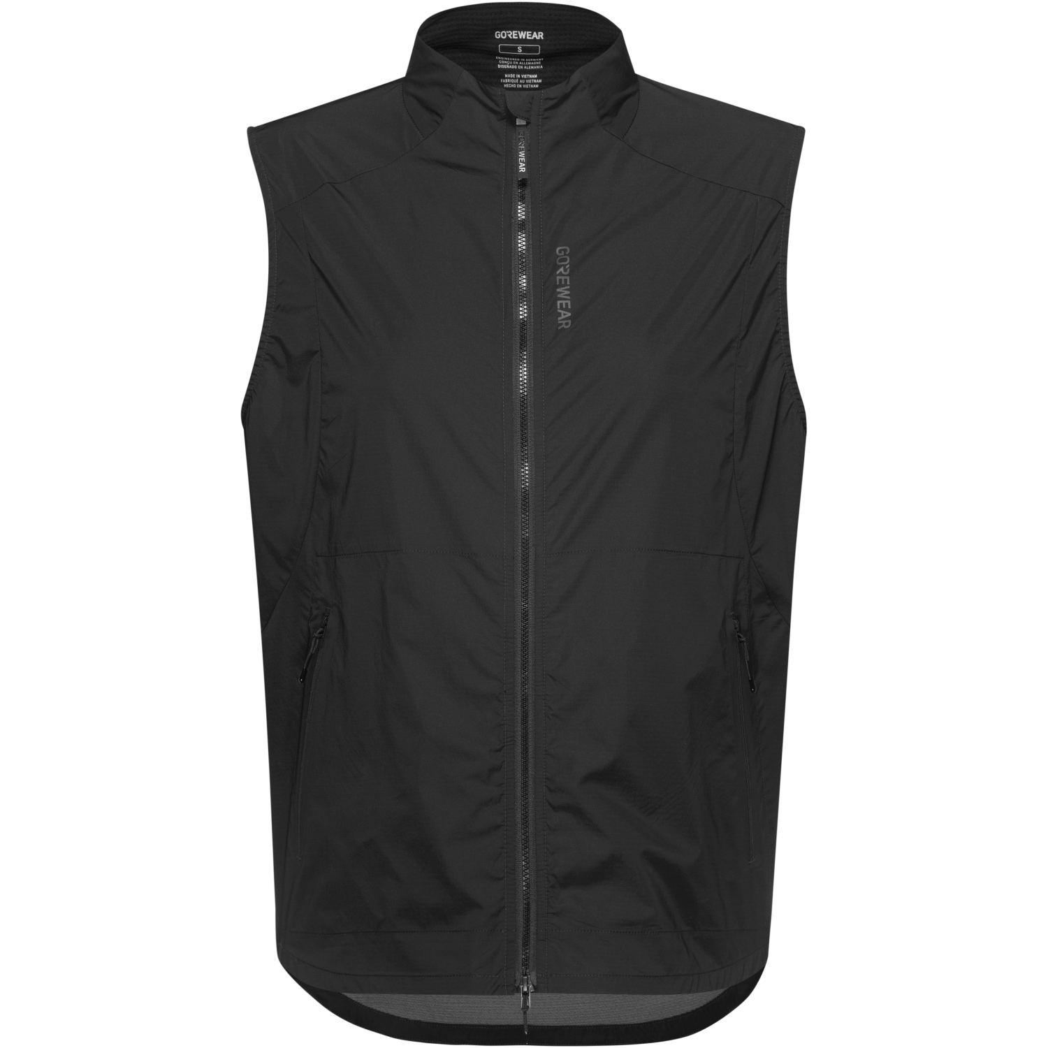An image of the CONCURVE Windbreaker Vest Womens being displayed without a product model wearing the product.