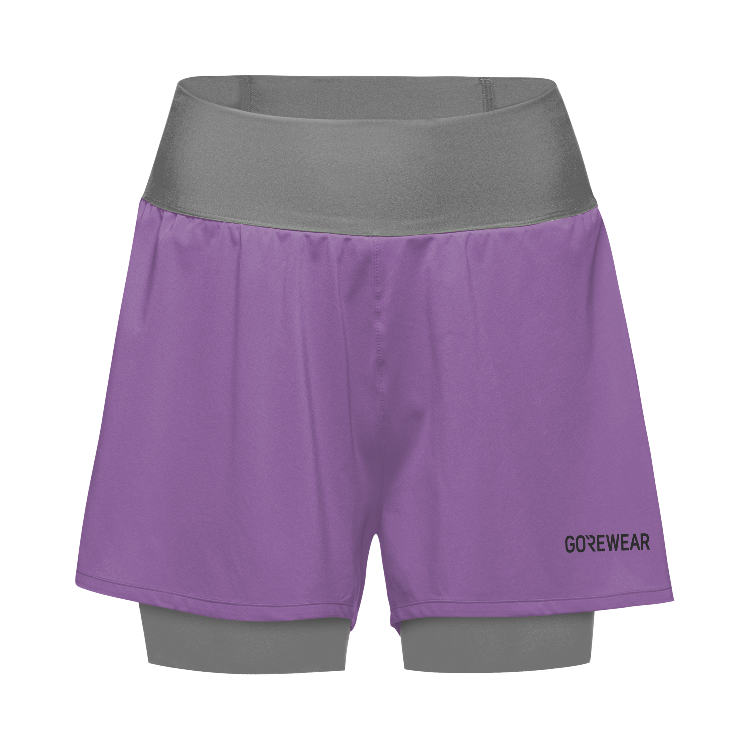 GOREWEAR CONCURVE 3" 2in1 Running Shorts Women's in Scrub Purple/Lab Gray | 2XS | Regular fit
