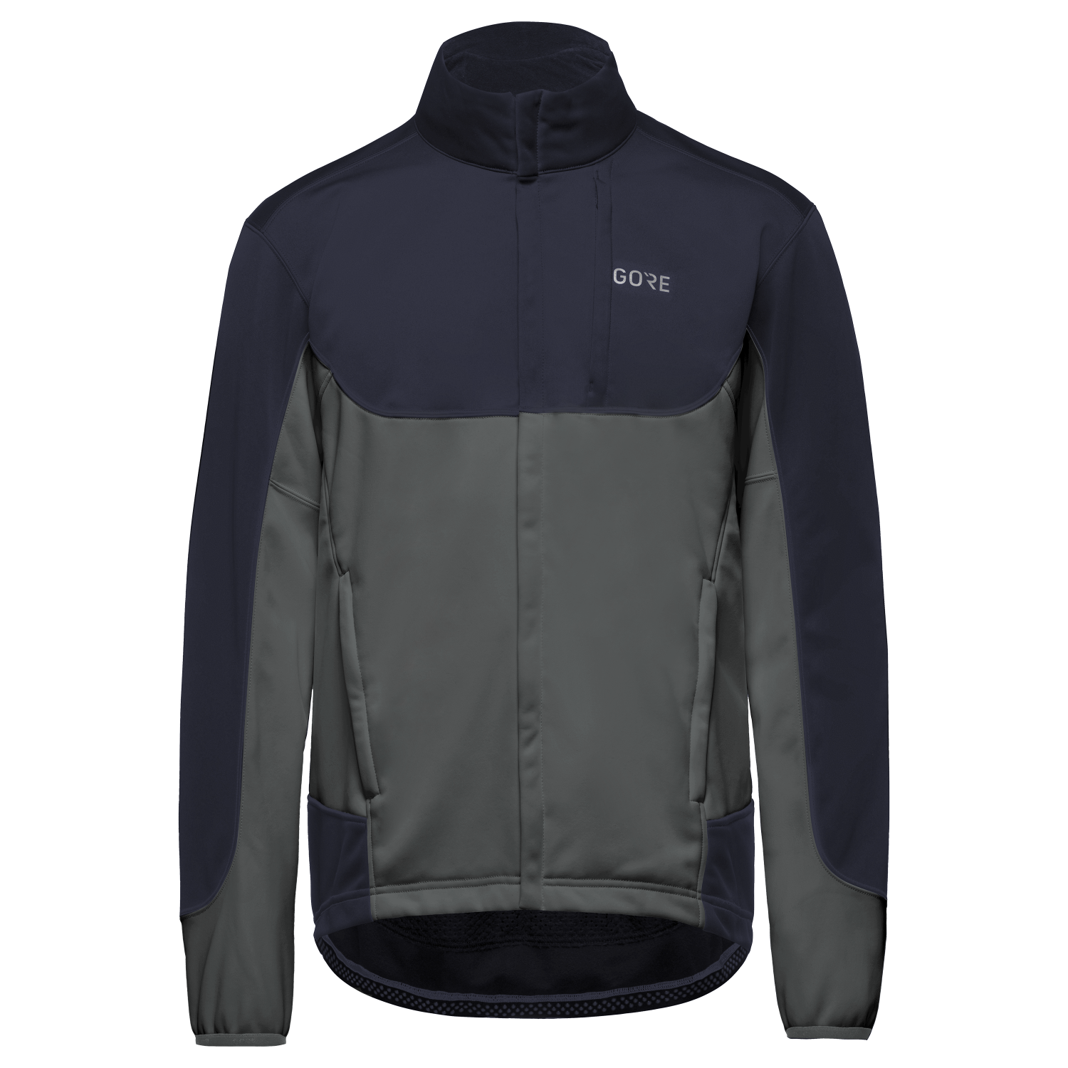 GOREWEAR C5 WINDSTOPPER(R) Thermo Trail Cycling Jacket Men's in Orbit Blue/Urban Gray | Large | Slim fit | Windproof