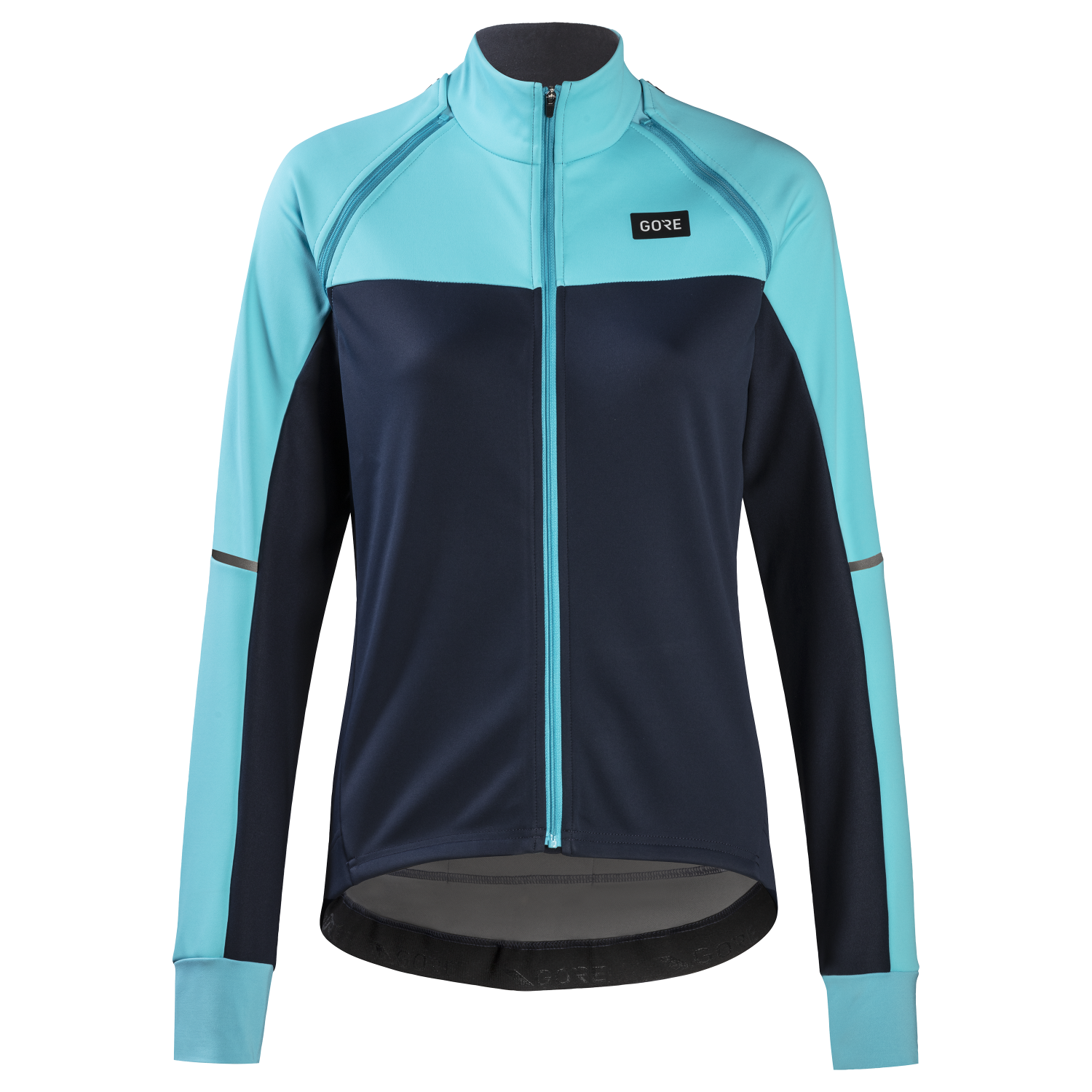 GOREWEAR Phantom Cycling Jacket Women's in Orbit Blue/Scuba Blue | Small (4-6) | Slim fit | Windproof