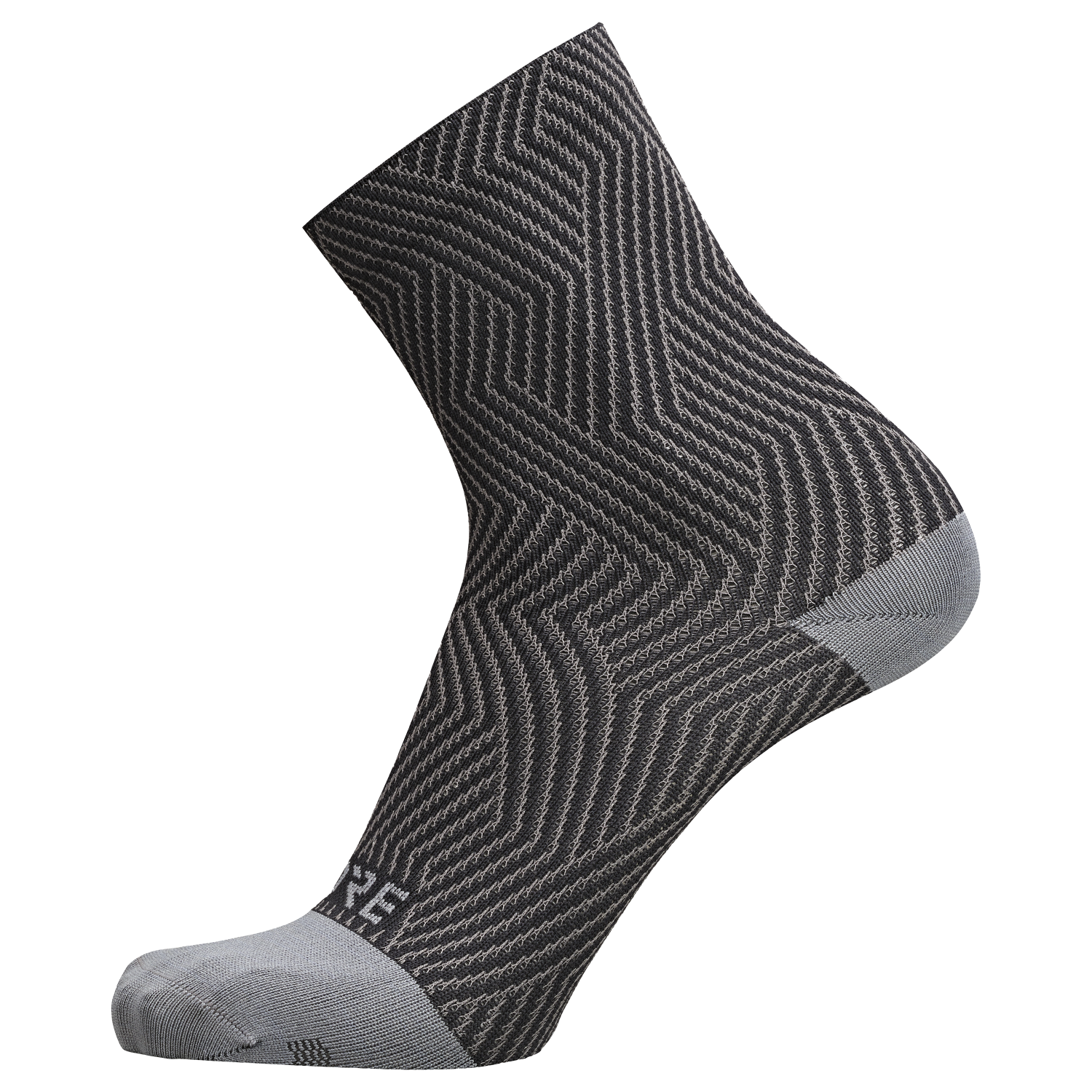 GOREWEAR C3 Mid Socks in Graphite Grey/Black | 3.5-5 | Moisture Wicking