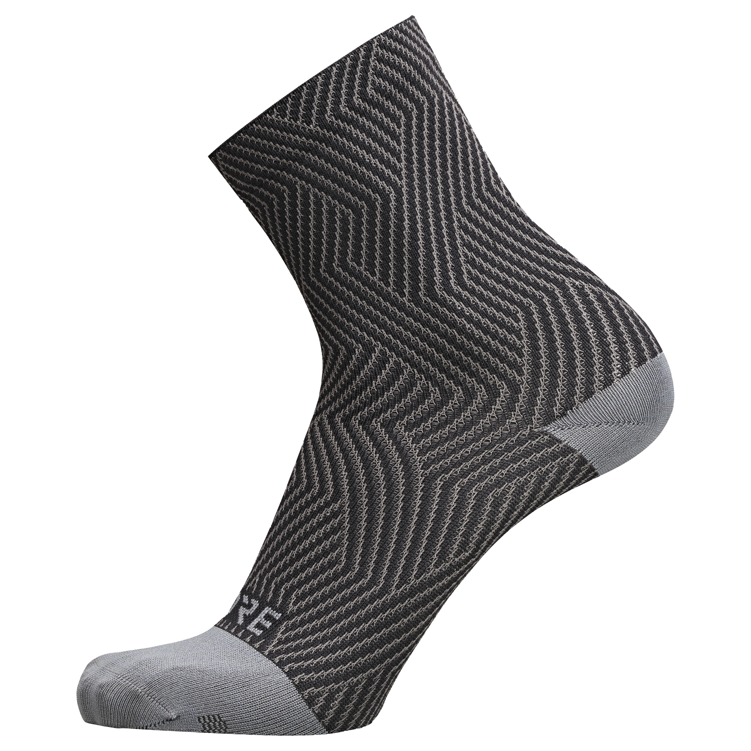 GOREWEAR C3 Mid Socks in Graphite Grey/Black | 10.5-12 | Moisture Wicking