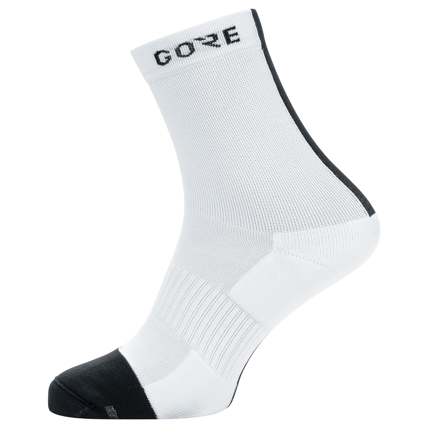 GOREWEAR M Mid Socks in White/Black | 3.5-5