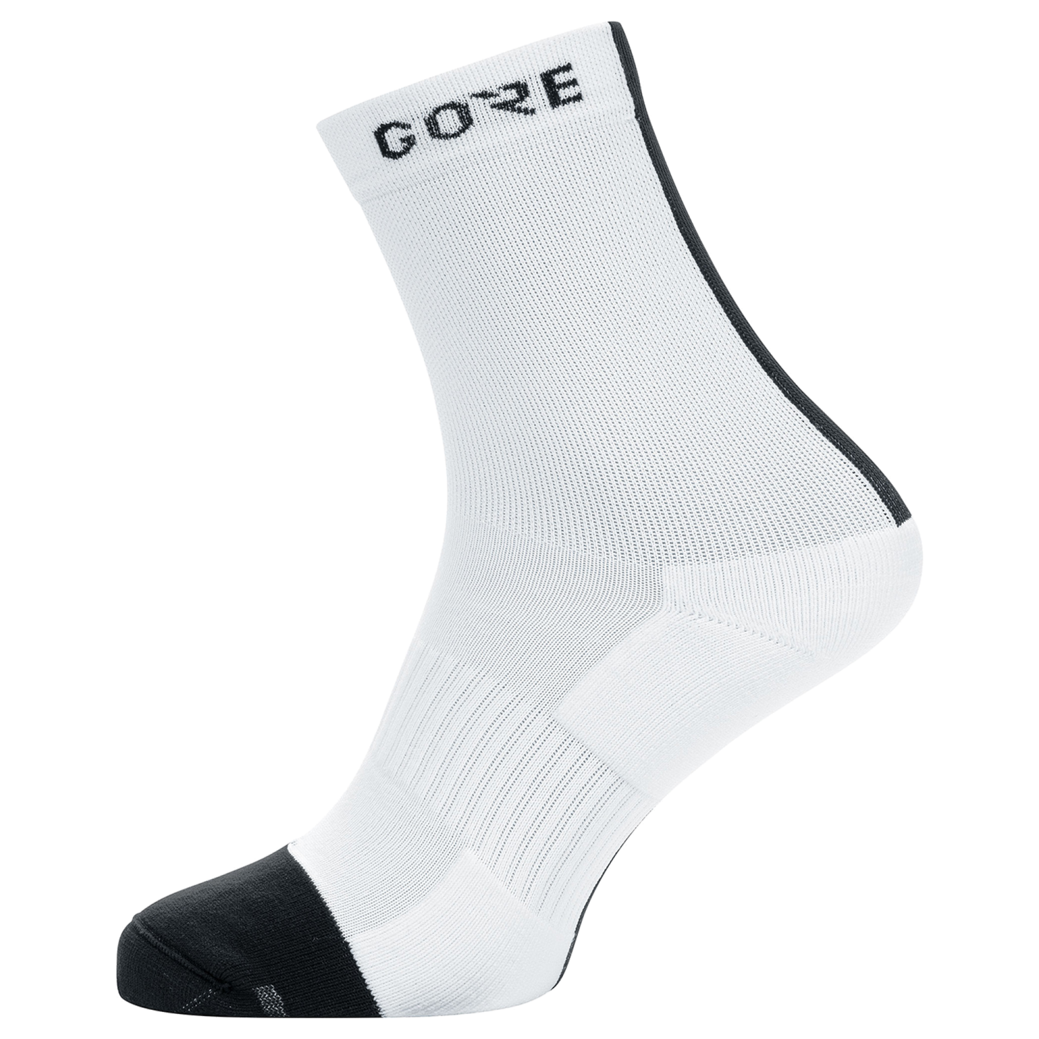 GOREWEAR M Mid Socks in White/Black | 8-9.5