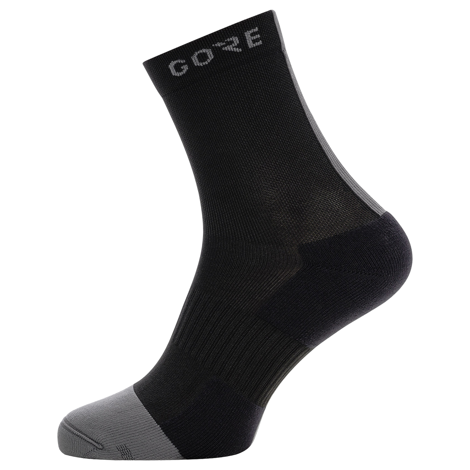 GOREWEAR M Mid Socks in Black/Graphite Grey | 8-9.5