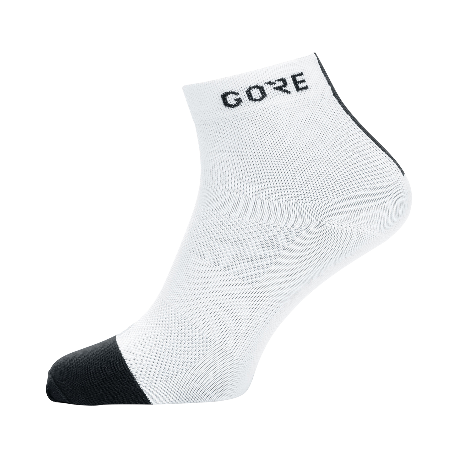 GOREWEAR M Light Mid Socks in White/Black | 3.5-5 | Moisture Wicking