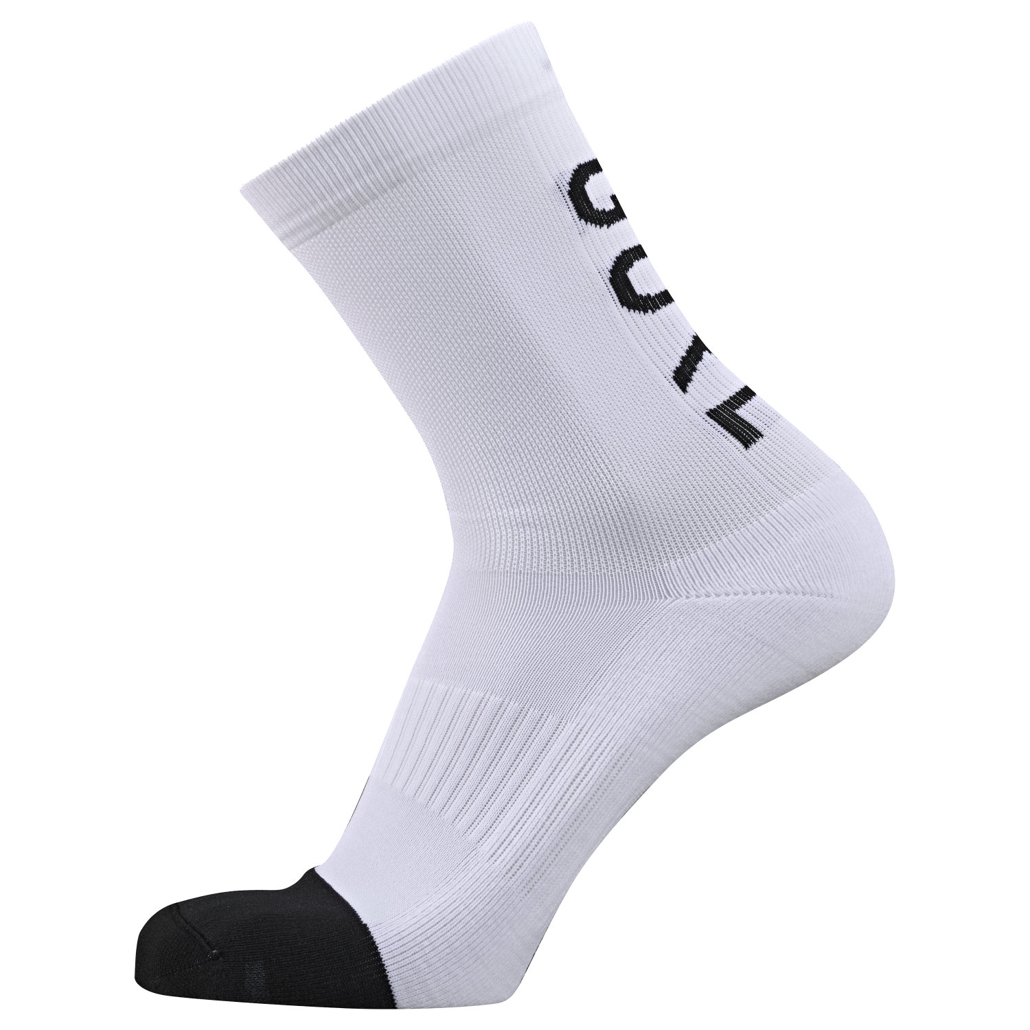 GOREWEAR M Mid Brand Socks in White/Black | 8-9.5