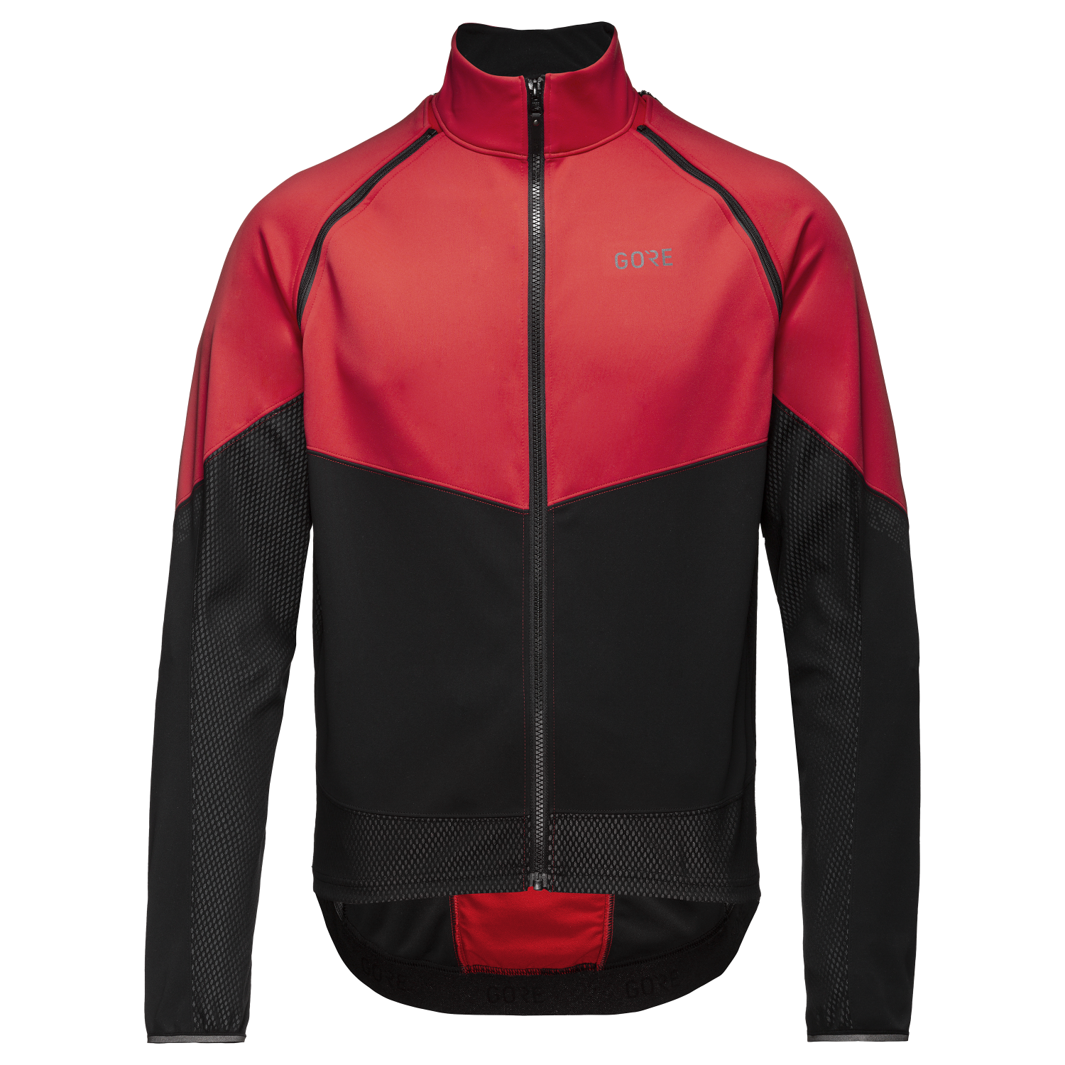 GOREWEAR Phantom Cycling Jacket Men's in Red/Black | XS | Slim fit | Windproof