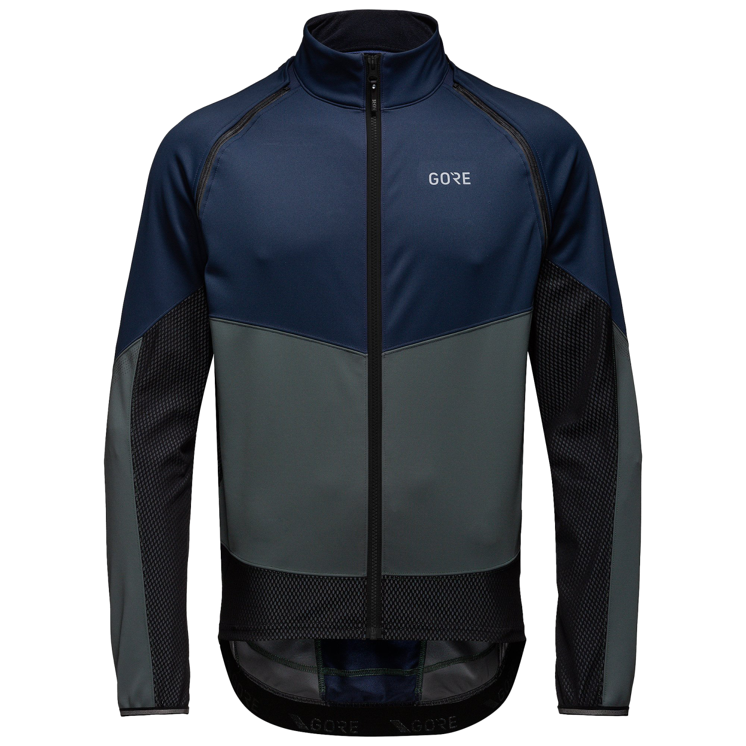 GOREWEAR Phantom Cycling Jacket Men's in Orbit Blue/Urban Gray | XS | Slim fit | Windproof