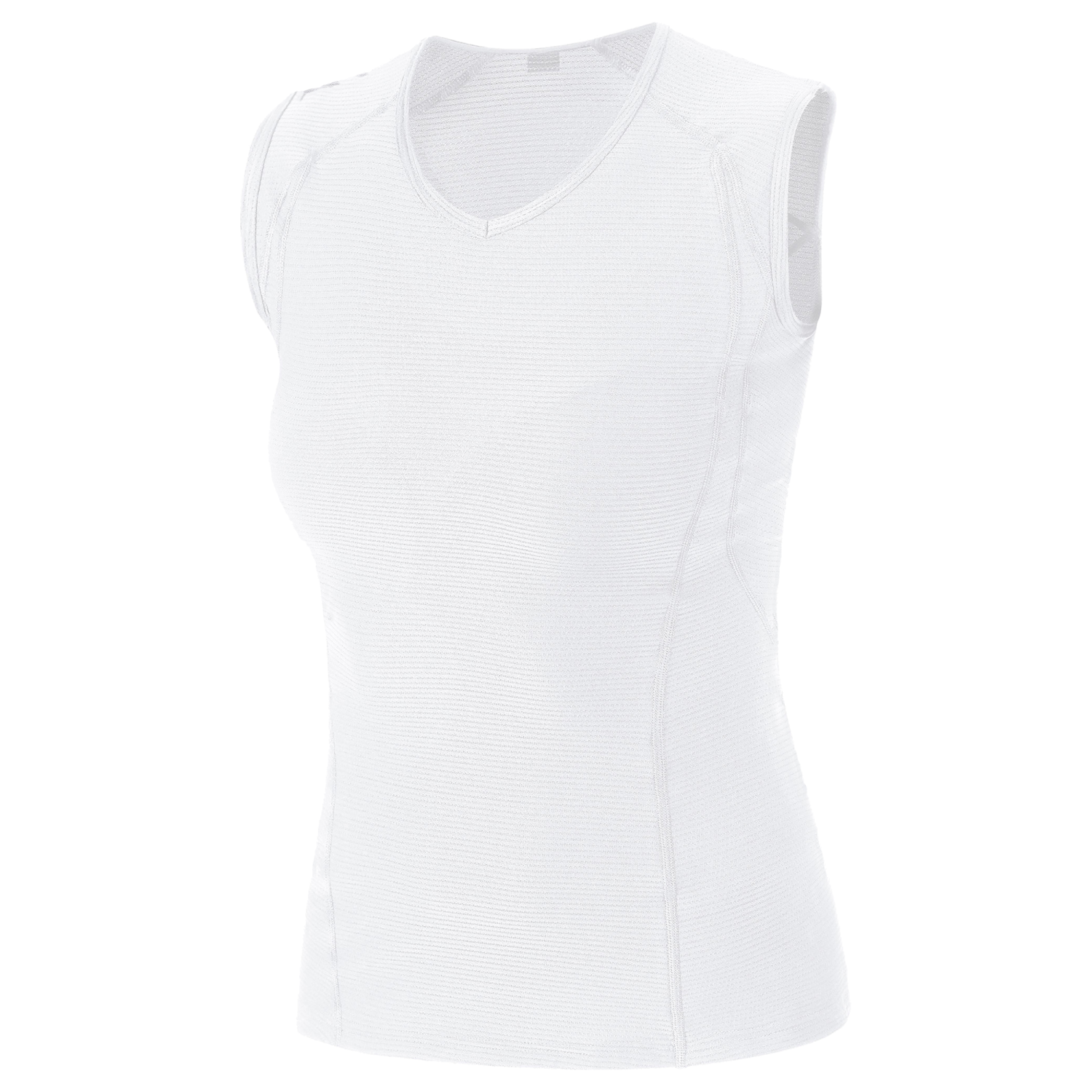 GOREWEAR Women's M Base Layer Sleeveless Shirt in White | Medium (8-10) | Form fit | Moisture Wicking