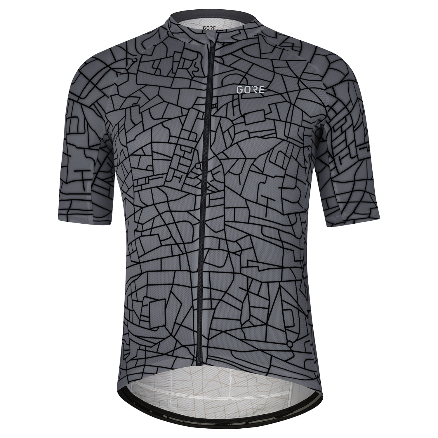 GOREWEAR Gotham Cycling Jersey Men's in Graystone/Black | Medium | Form fit