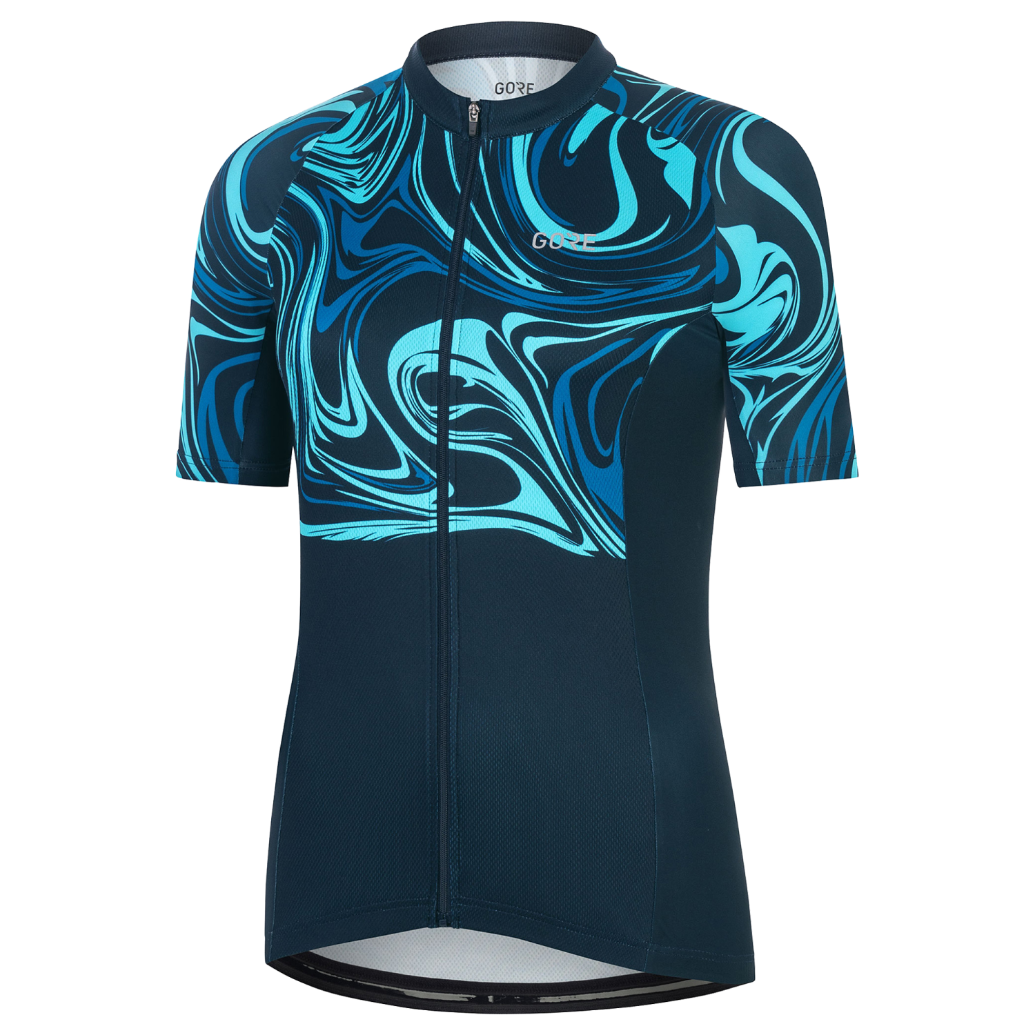 GOREWEAR Paint Cycling Jersey Women's in Orbit Blue/Sphere Blue | XS (0-2) | Form fit