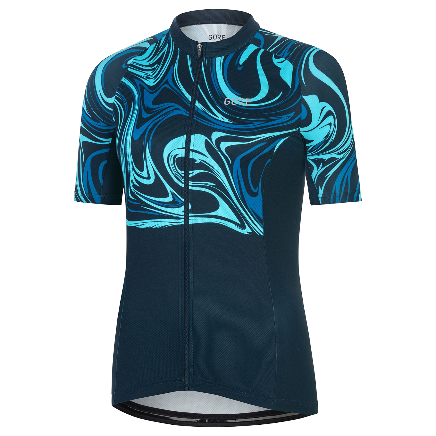 GOREWEAR Paint Cycling Jersey Women's in Orbit Blue/Sphere Blue | Medium (8-10) | Form fit