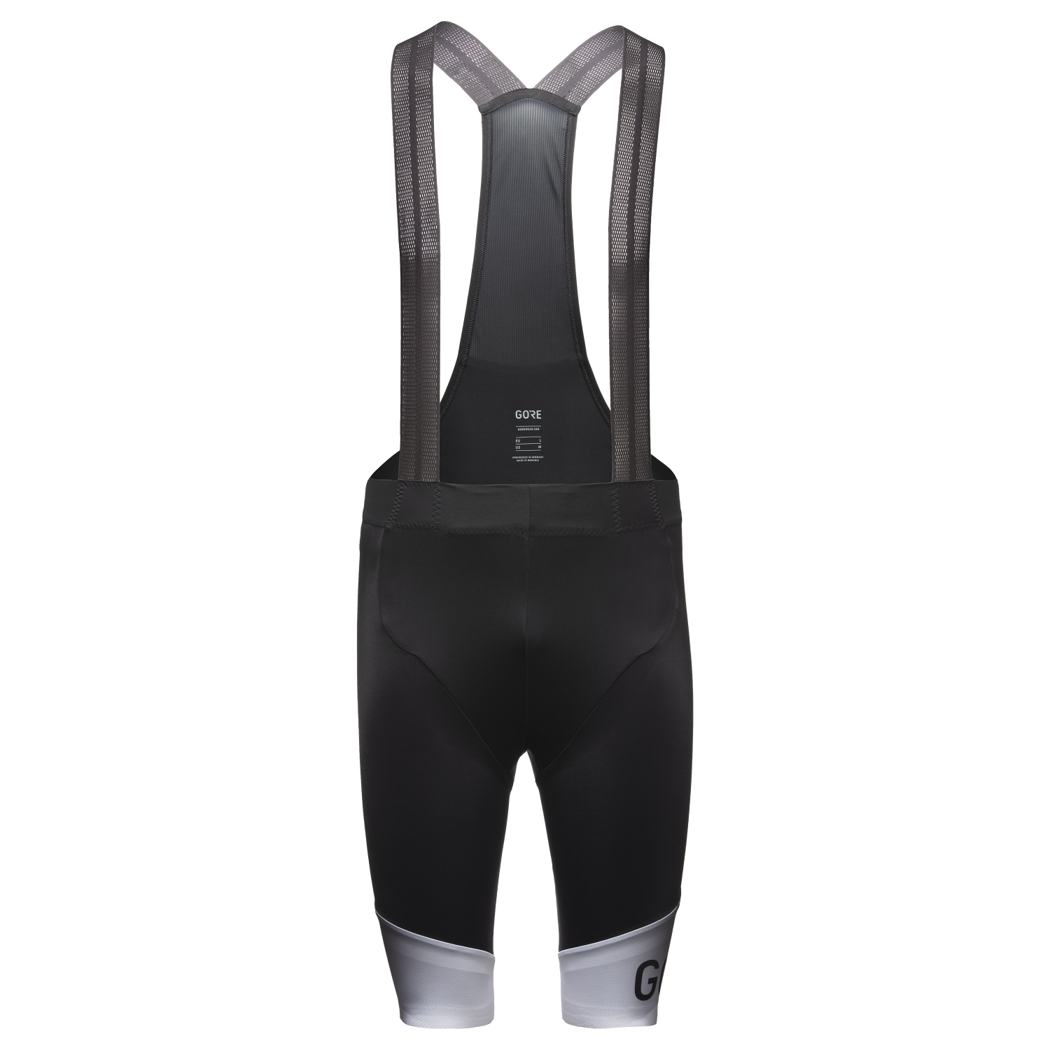 GOREWEAR Ardent Fade Bib Cycling Shorts+ Men's in Black/White | XS | Form fit | Windproof