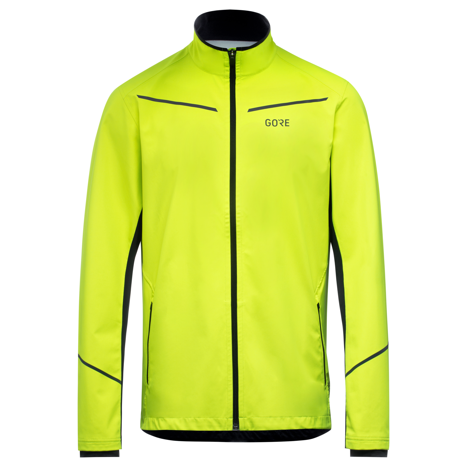 GOREWEAR R3 WINDSTOPPER(R) Running Jacket Men's in Neon Yellow/Black | XS | Regular fit