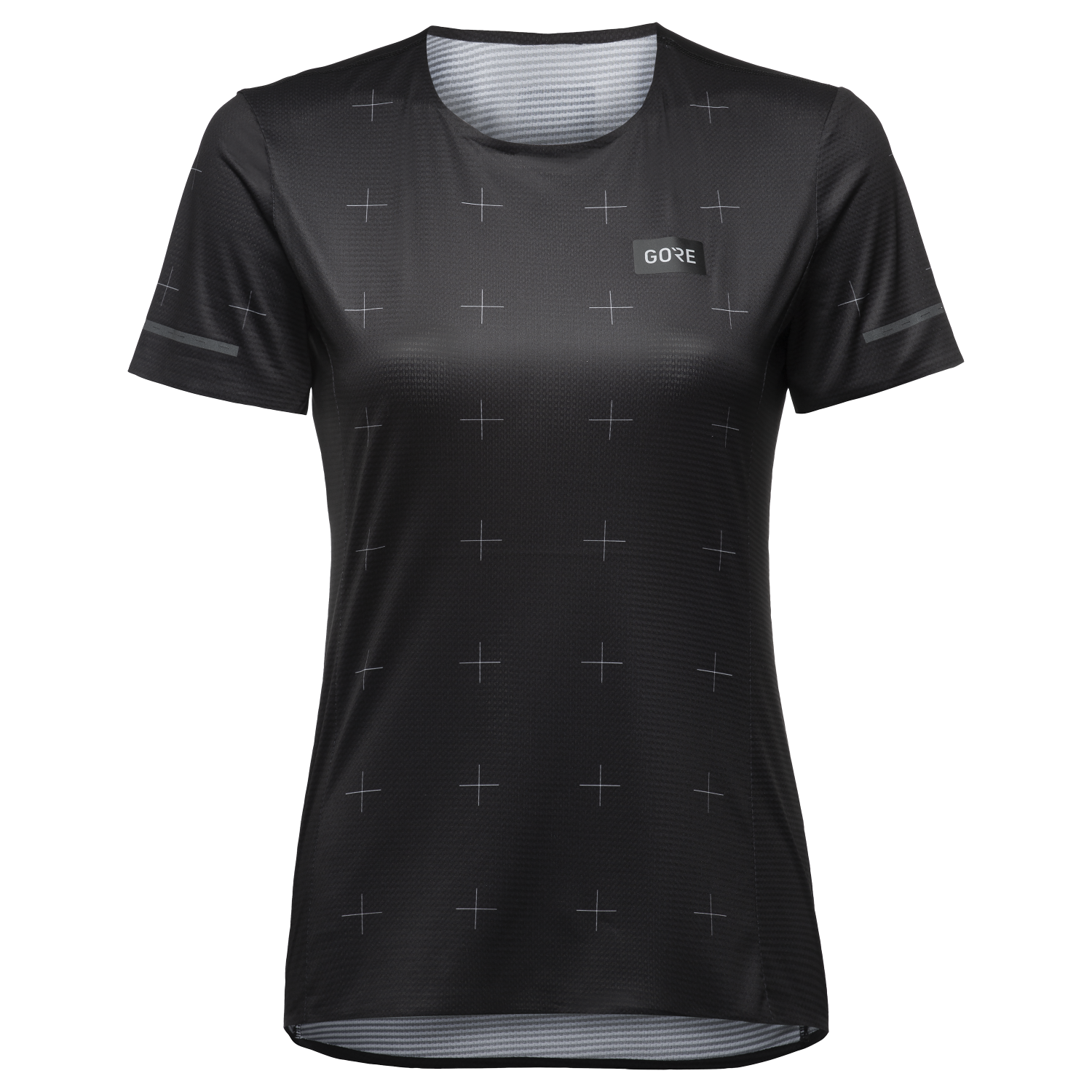 GOREWEAR Contest Daily Running Tee Women's in Black | XS (0-2) | Slim fit